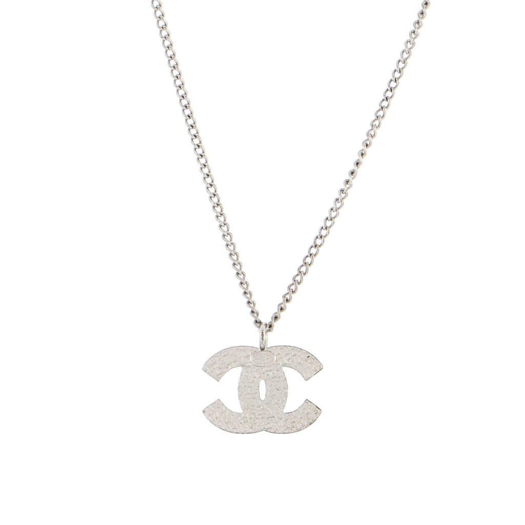 CC Pendant Necklace Metal with Enamel