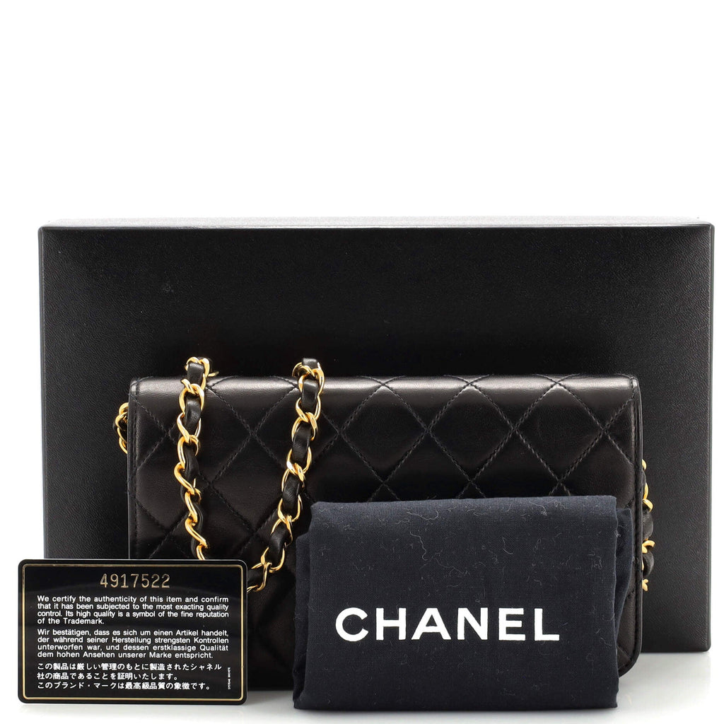Vintage Full Flap Bag Quilted Lambskin Mini