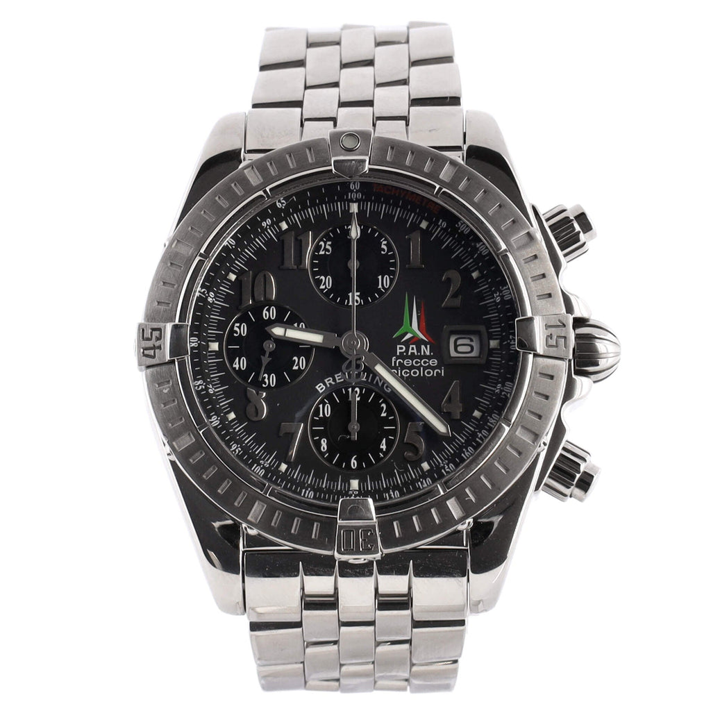 Chronomat Evolution Limited Edition P.A.N. Frecce Tricolori Chronometer Chronograph Automatic Watch Stainless Steel 44