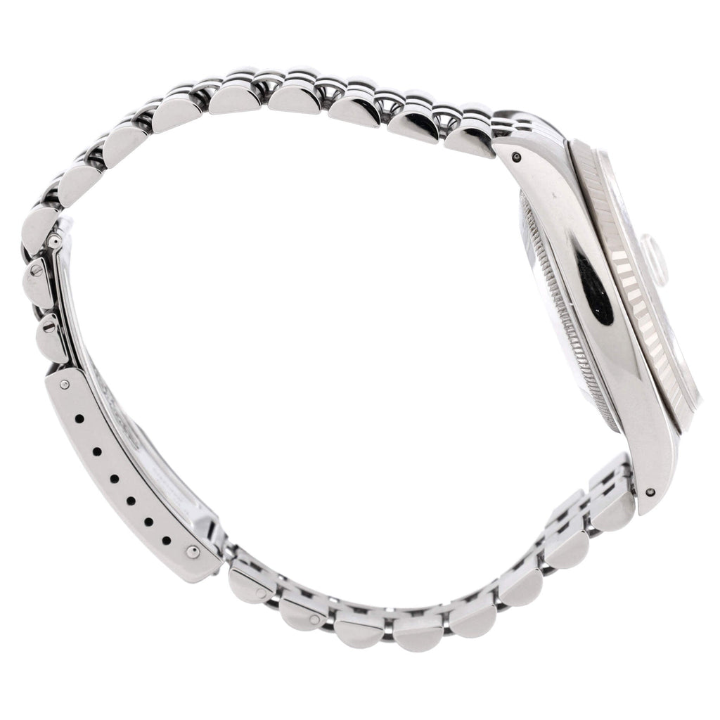 Oyster Perpetual Datejust Automatic Watch Stainless Steel and White Gold with Diamond Markers 36