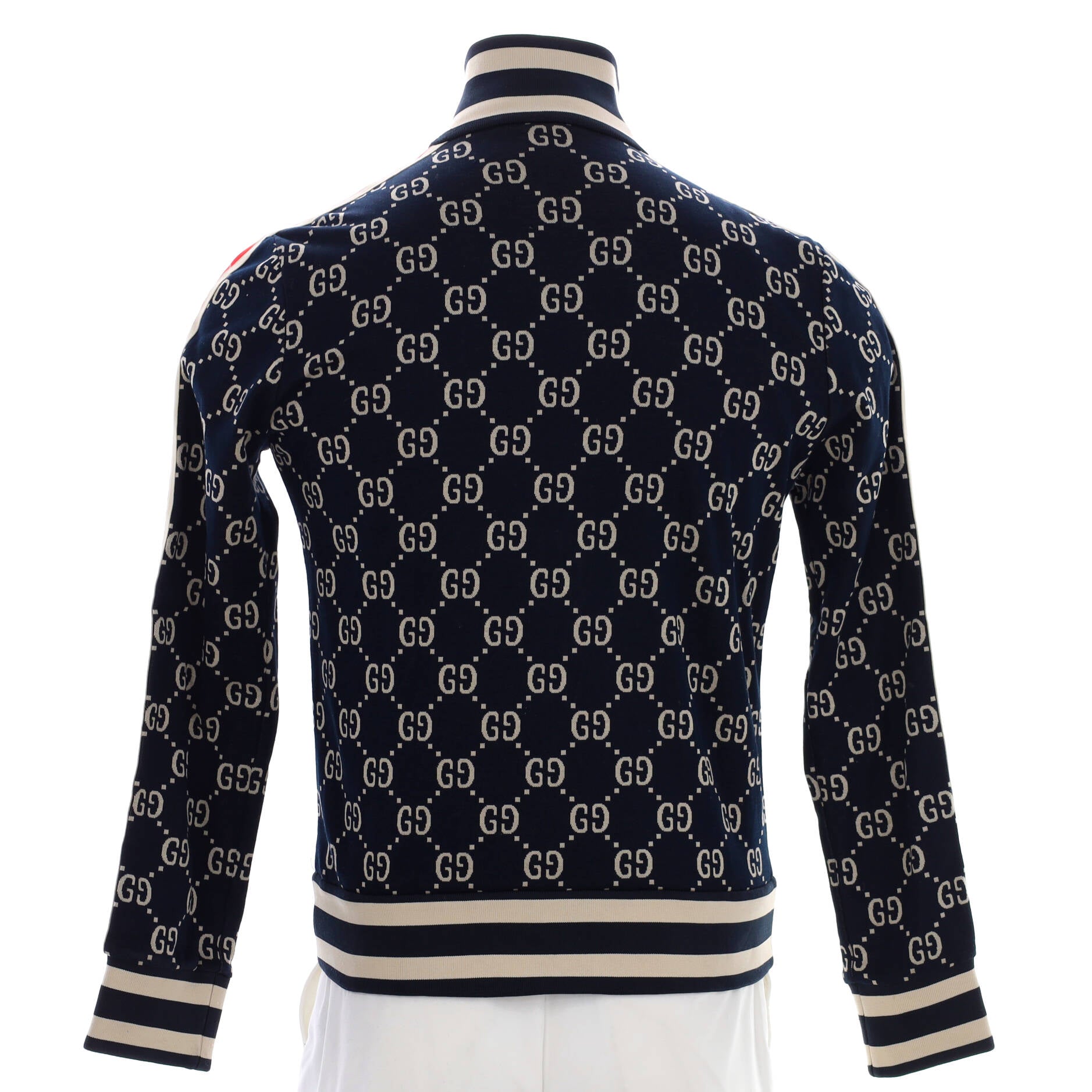 Men's Zip Track Jacket GG Jacquard Cotton