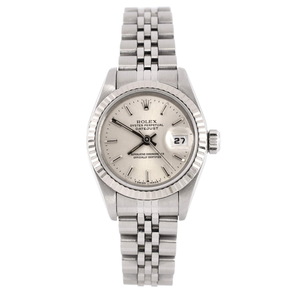 Oyster Perpetual Datejust Automatic Watch Stainless Steel and White Gold 26