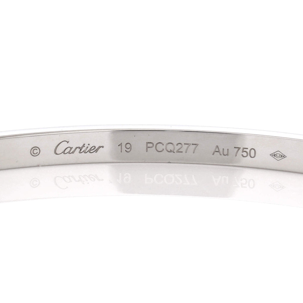 Love 6 Diamond Bracelet 18K White Gold and Diamonds Small