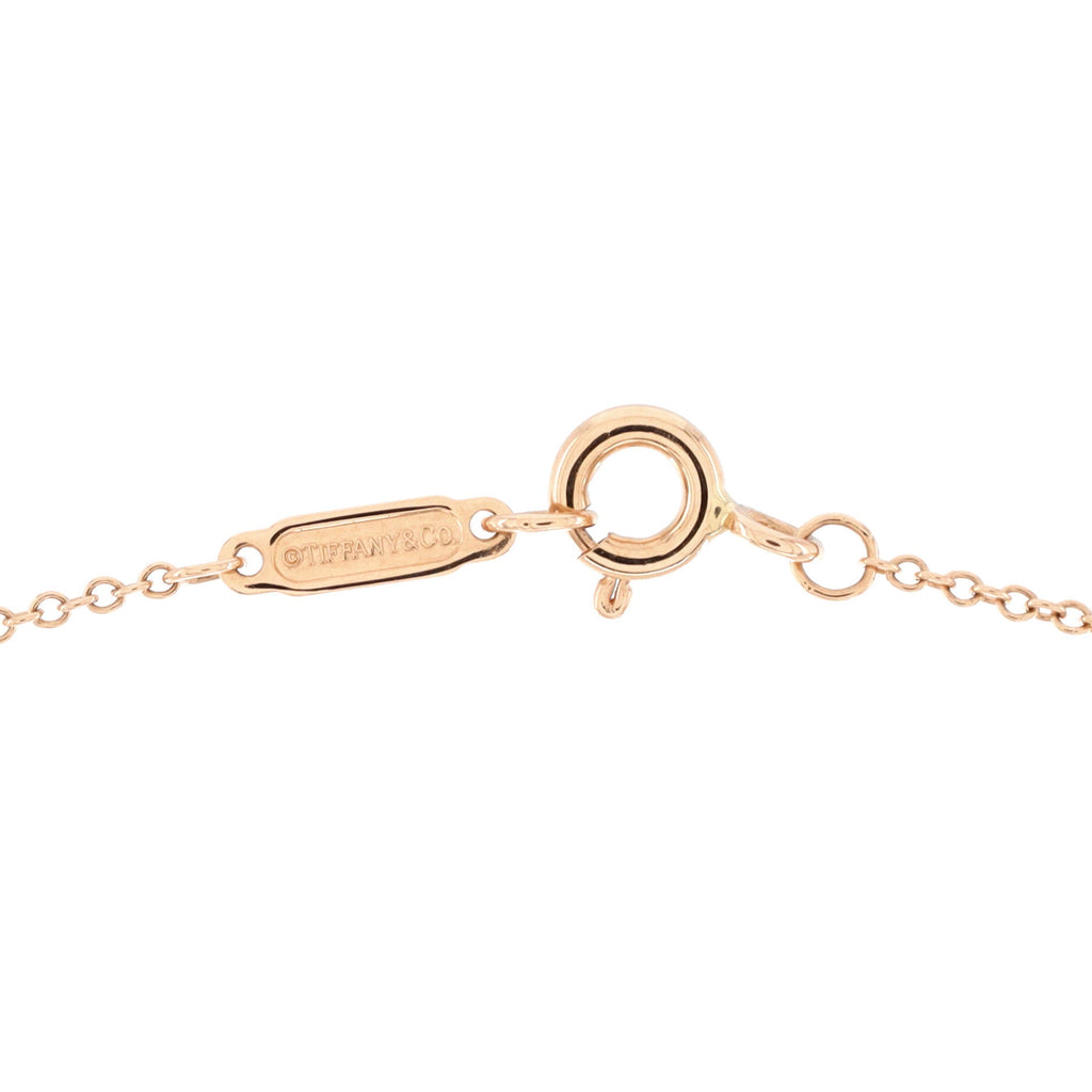 Victoria Pendant Necklace 18K Rose Gold with Diamonds Mini