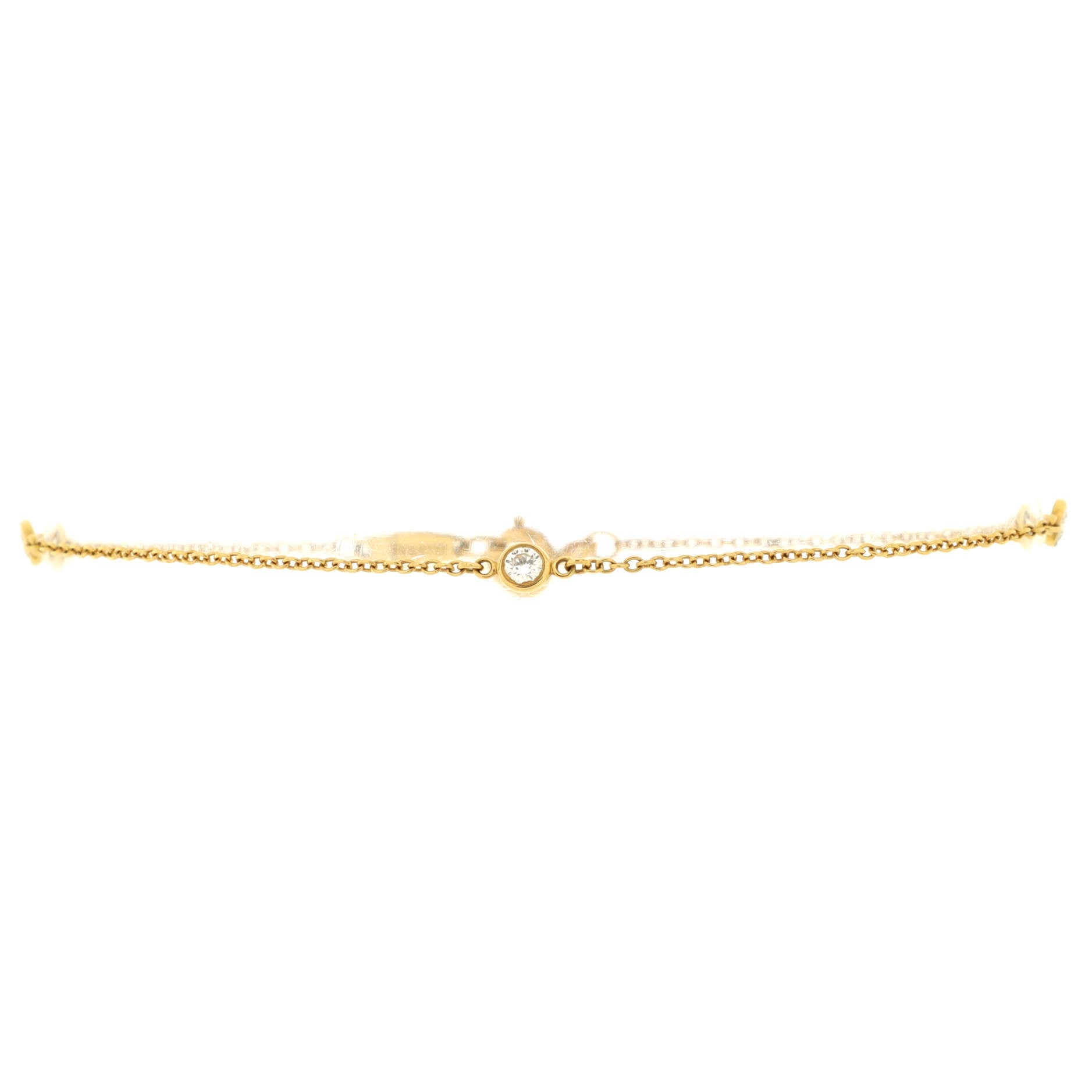 Elsa Peretti Diamonds by the Yard 3 Stone Bracelet 18K Yellow Gold with Diamonds