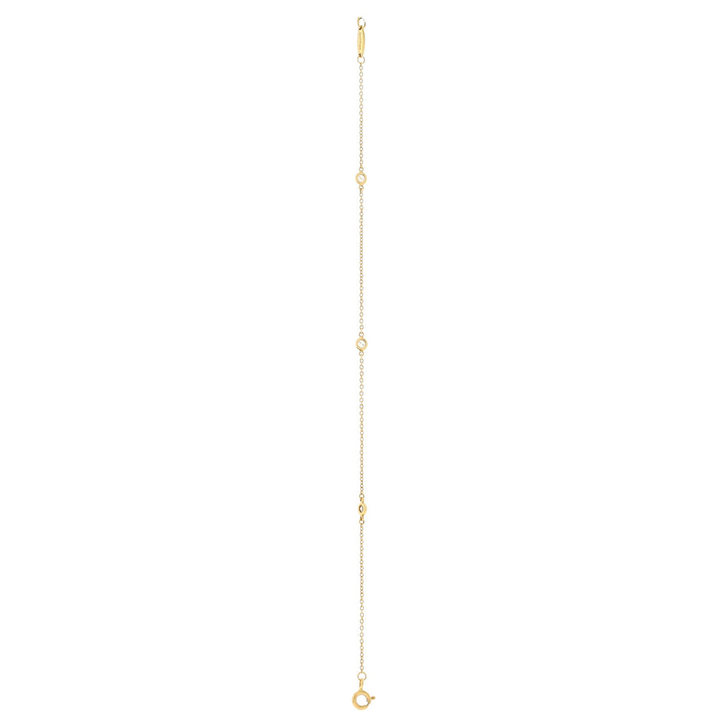 Elsa Peretti Diamonds by the Yard 3 Stone Bracelet 18K Yellow Gold with Diamonds