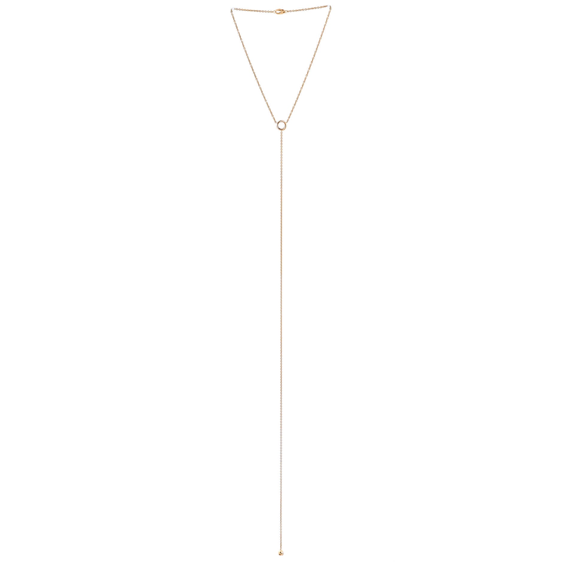 Baby Trinity Drop Pendant Necklace 18K Tricolor Gold