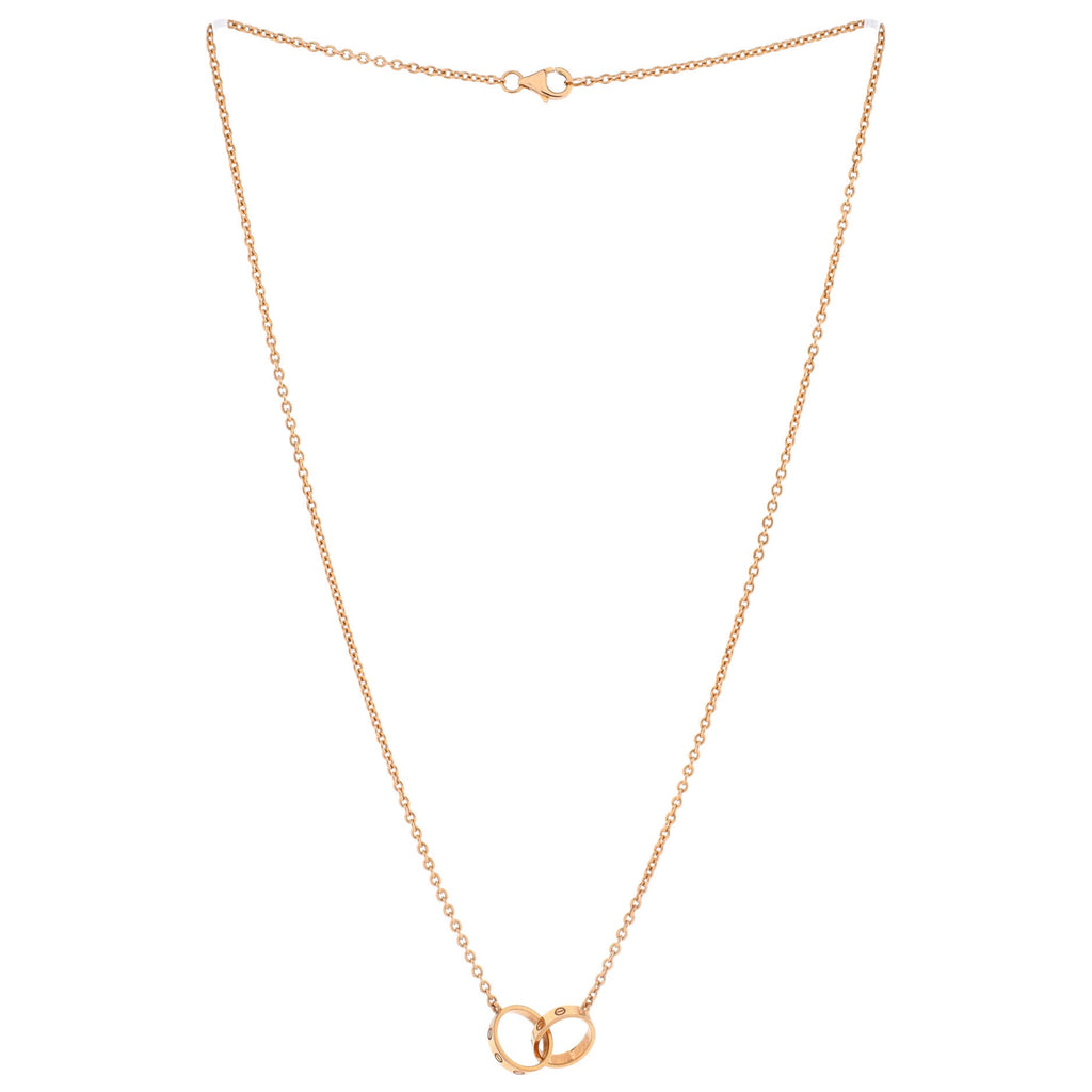 Love Interlocking Necklace 18K Rose Gold