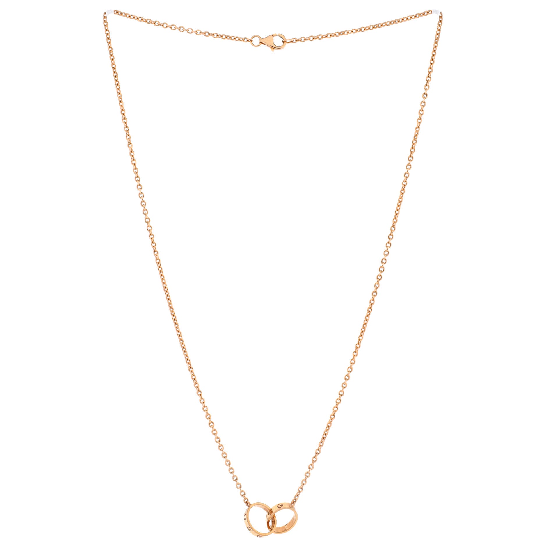 Love Interlocking Necklace 18K Rose Gold
