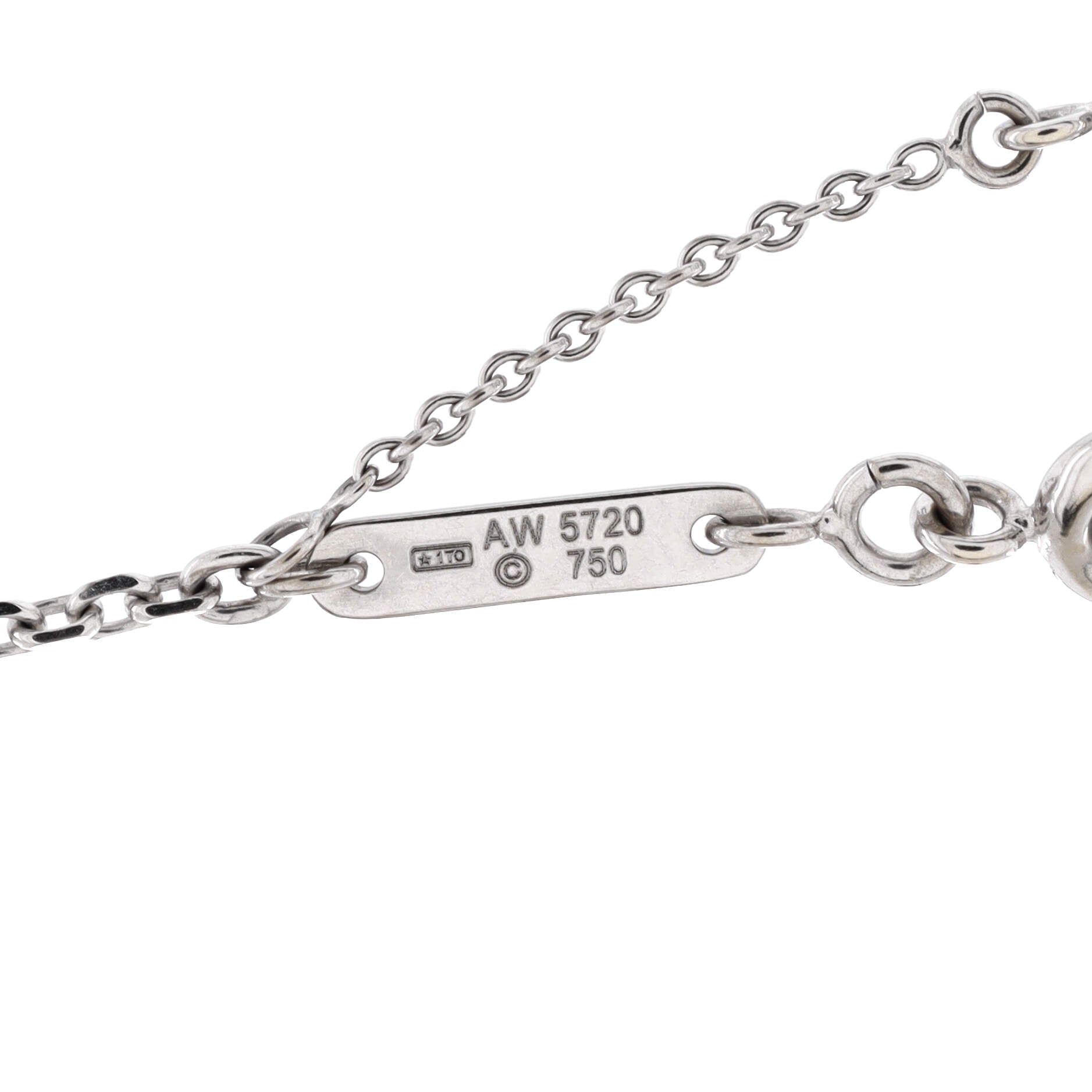 C Heart de Cartier Pendant Necklace 18K White Gold