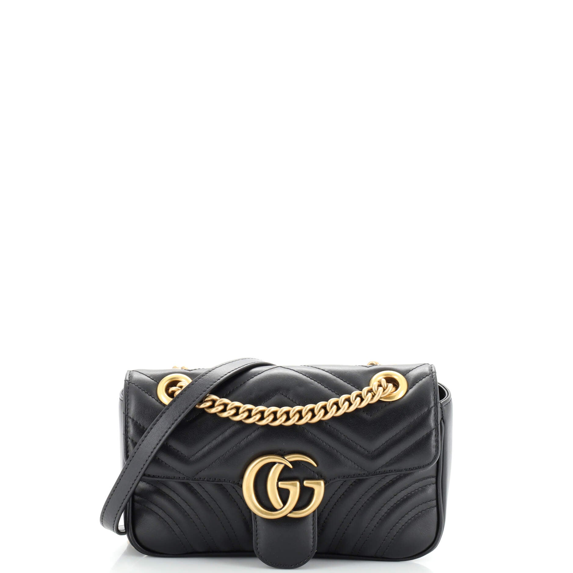 GG Marmont Flap Bag Matelasse Leather Mini