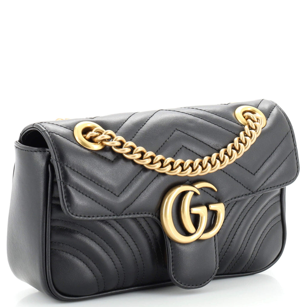 GG Marmont Flap Bag Matelasse Leather Mini