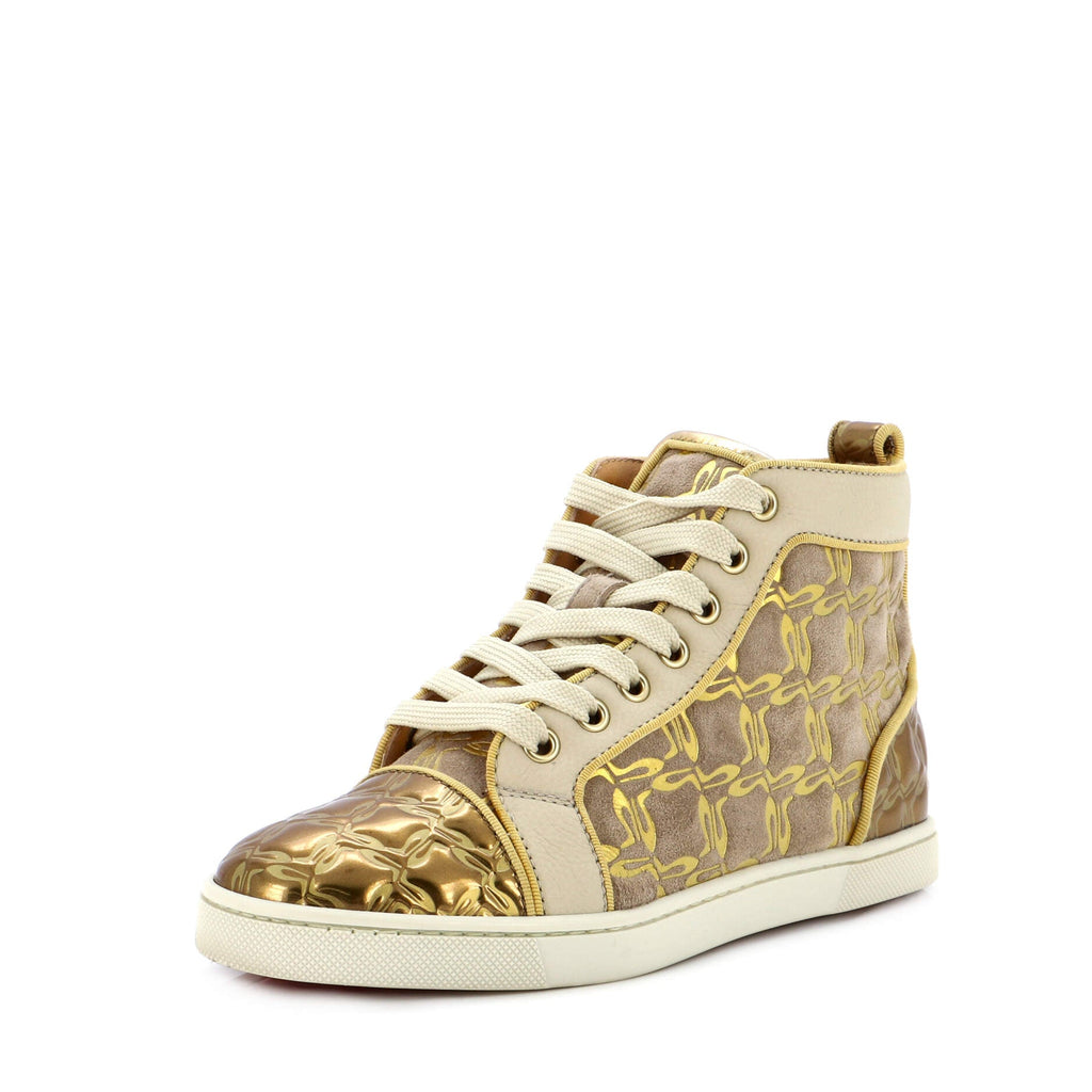 Women's Bip Bip Sneakers Embossed Leather and Suede