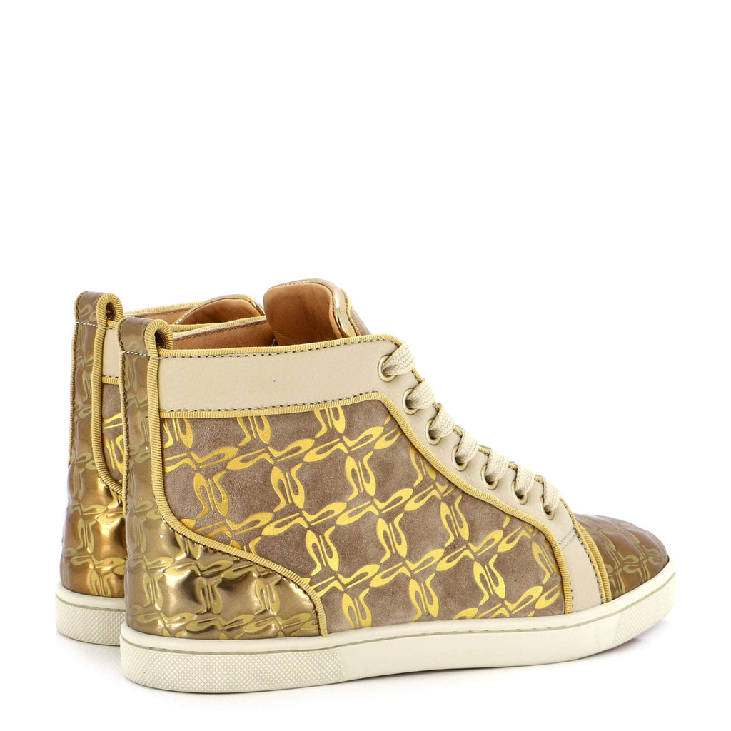 Women's Bip Bip Sneakers Embossed Leather and Suede
