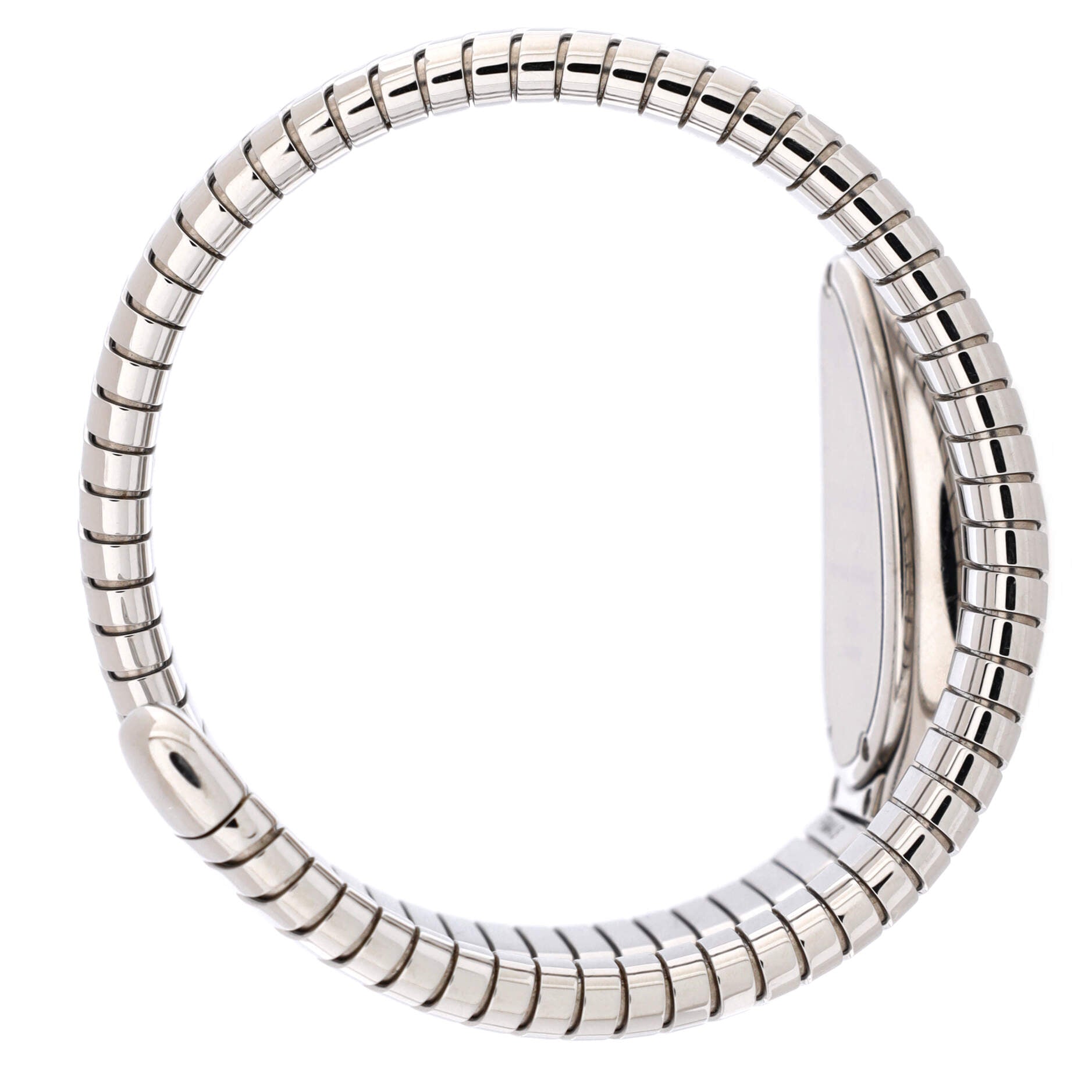 Serpenti Tubogas Single Spiral Quartz Watch Stainless Steel 23