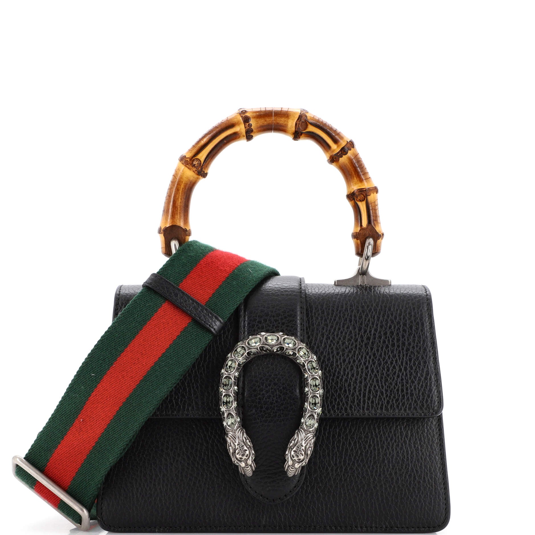 Dionysus Bamboo Top Handle Bag Leather Mini