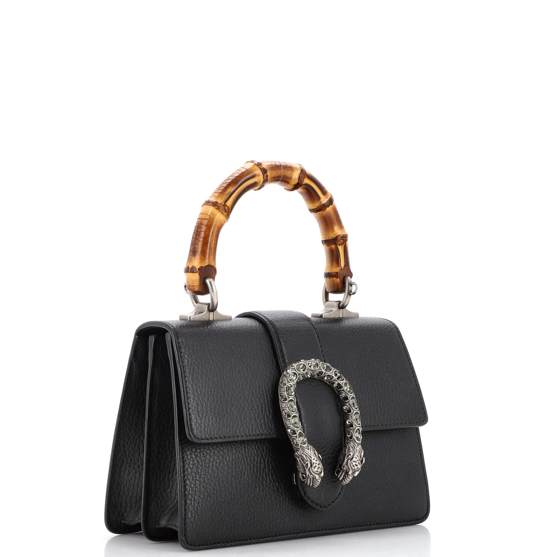 Dionysus Bamboo Top Handle Bag Leather Mini
