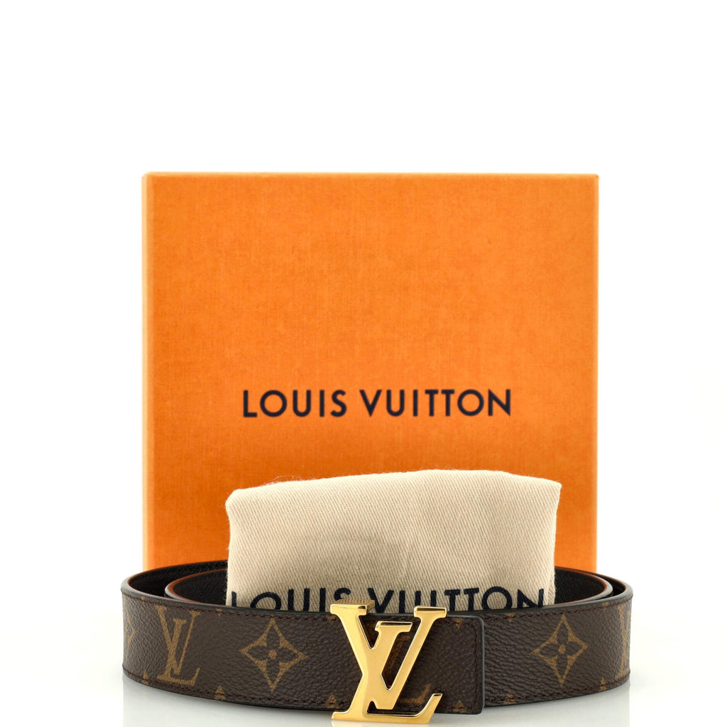 LV Initiales Reversible Belt Monogram Canvas and Leather Medium 80