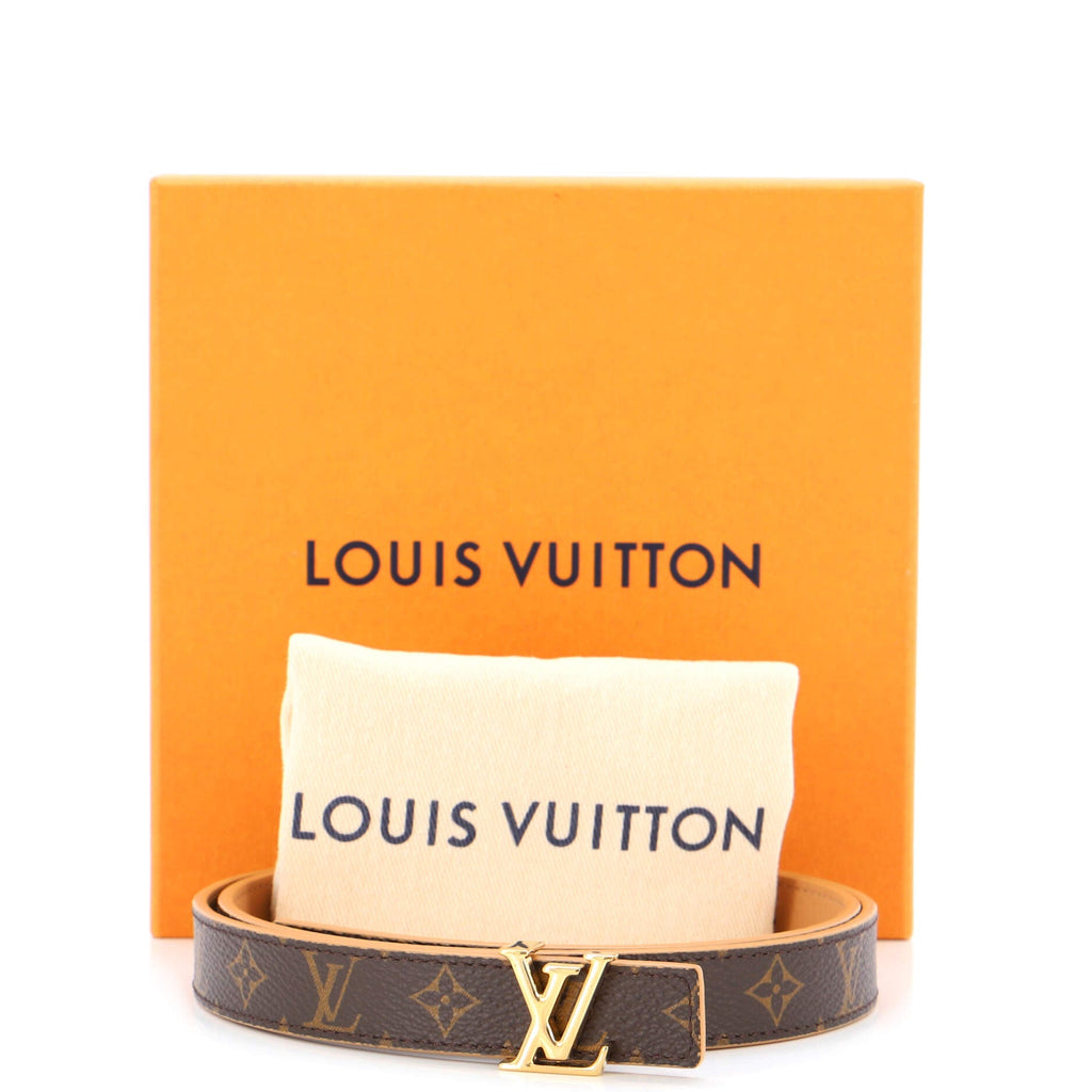 LV Initiales Reversible Belt Monogram Canvas and Leather Medium 75