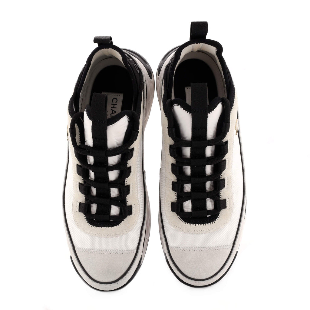 Women's CC Cap Toe Logo Sneakers Suede and Mixed Fibers