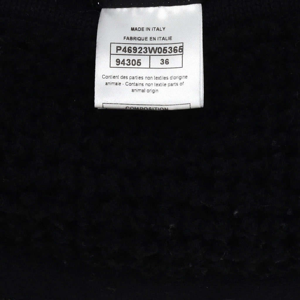 Women's CC Reversible ZIp Up Jacket Perforated Leather and Wool
