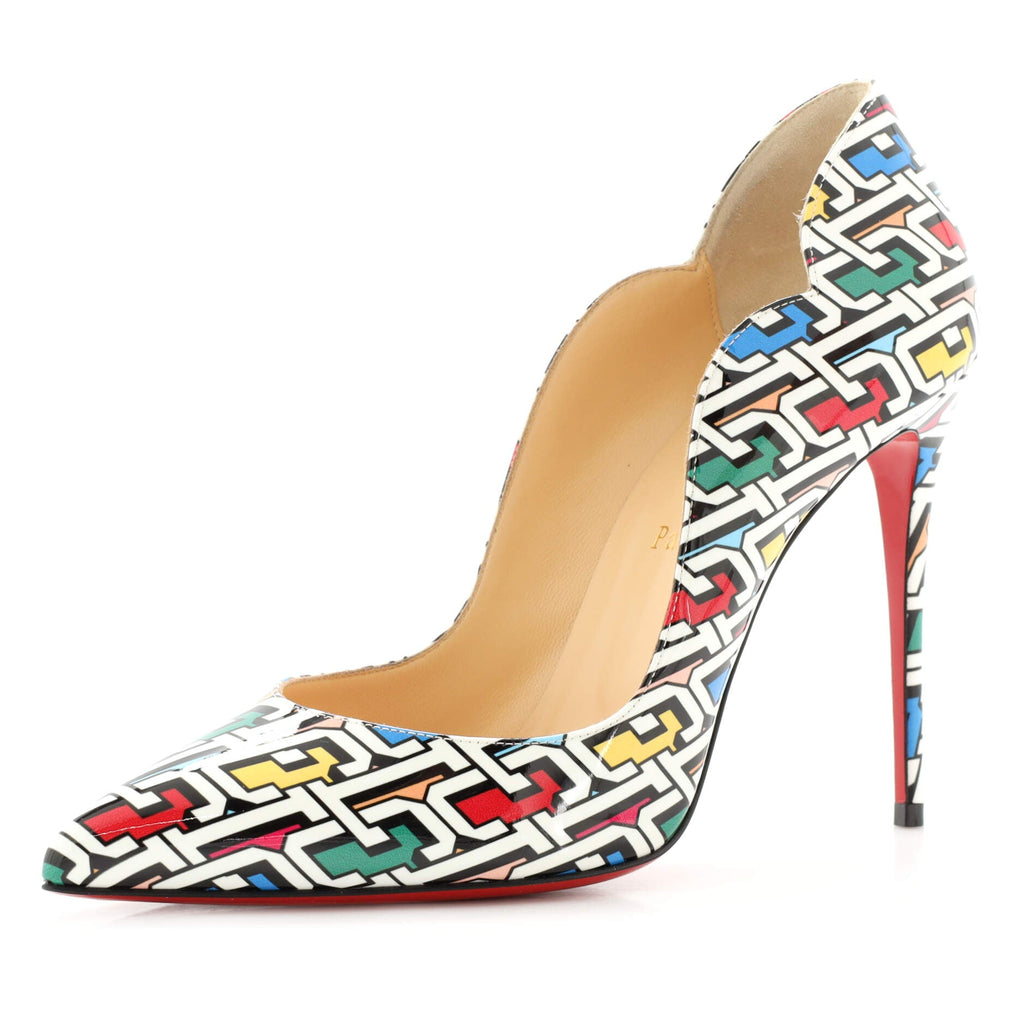 Women's Hot Chick Pumps Printed Patent 100