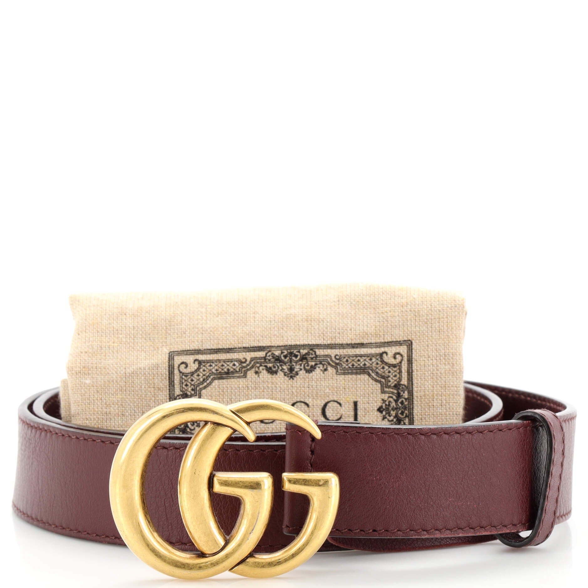 GG Marmont Belt Leather Medium 75
