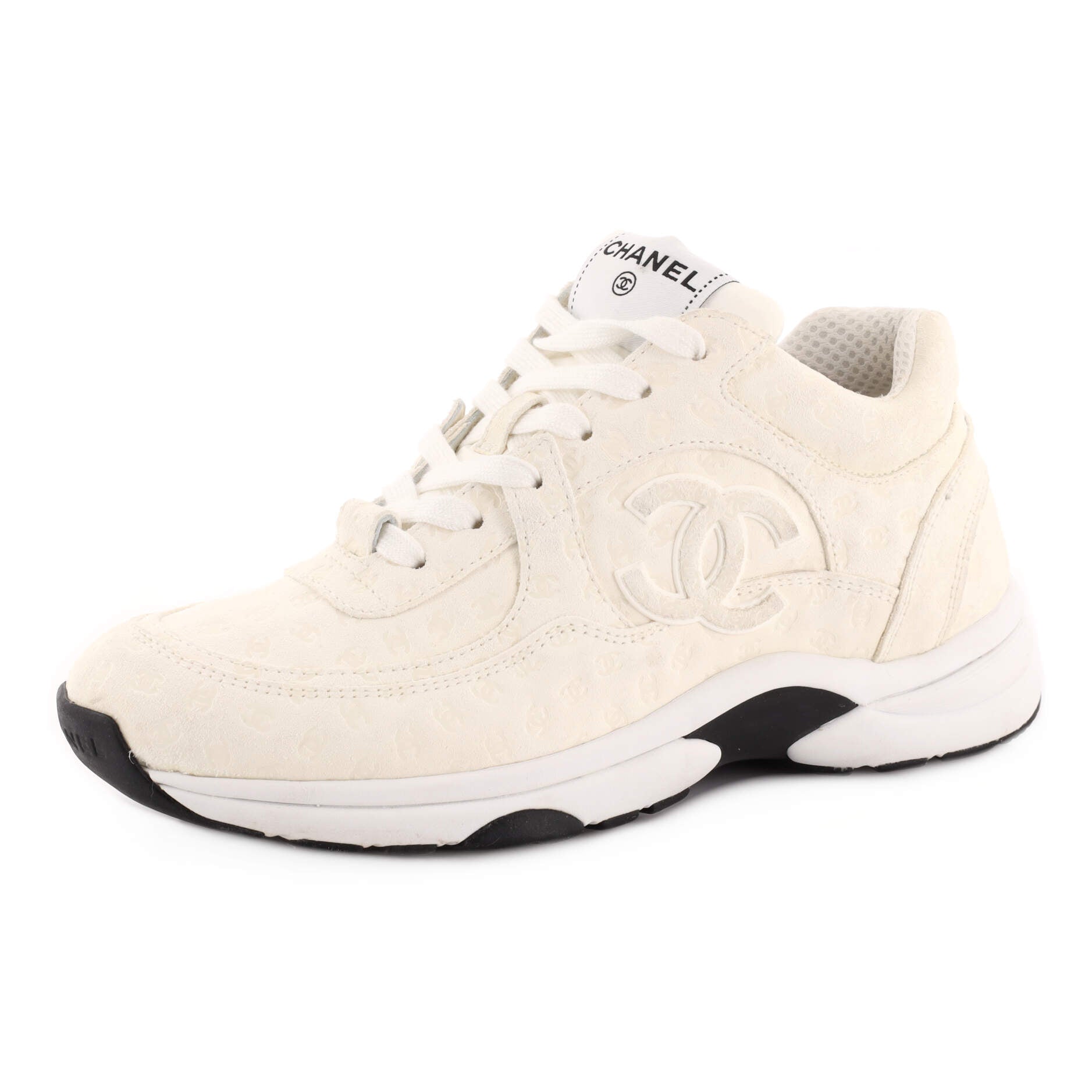 Women's CC All Over Print Low-Top Sneakers Suede
