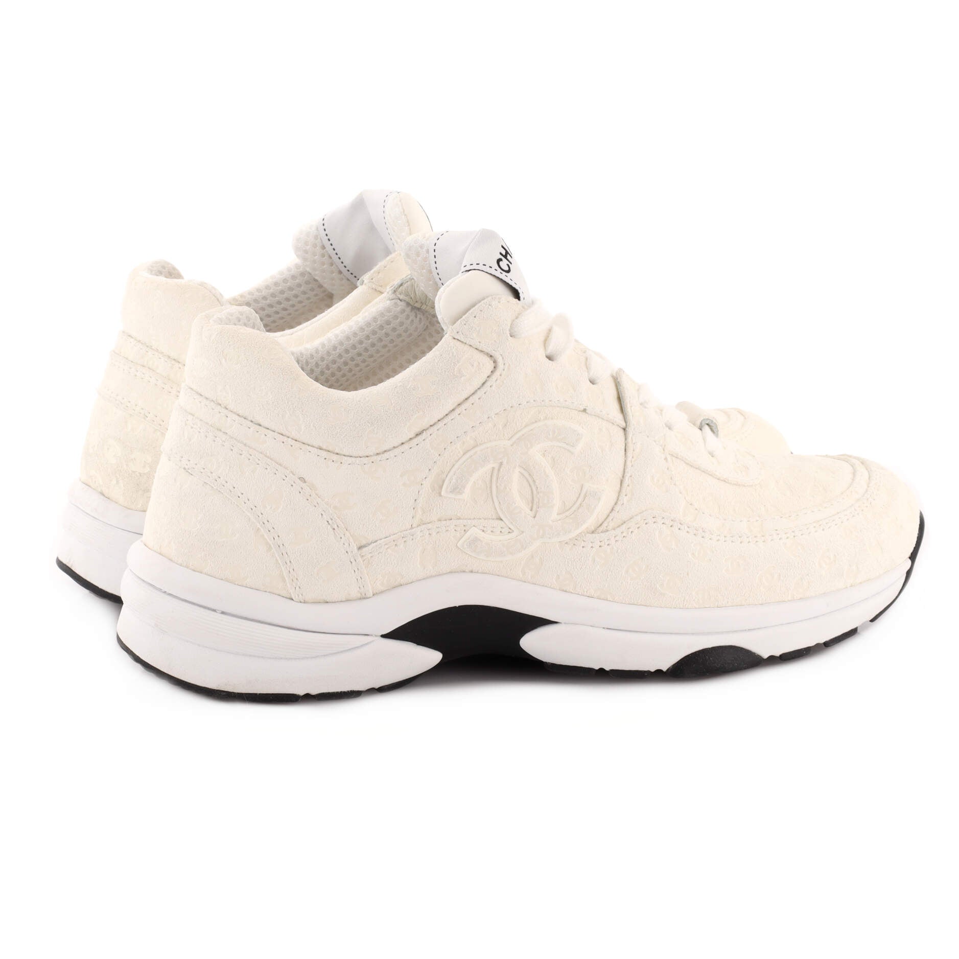 Women's CC All Over Print Low-Top Sneakers Suede
