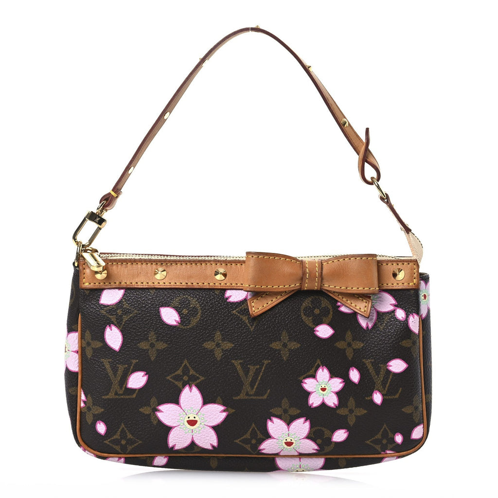 Monogram Cherry Blossom Pochette Accessories Brown