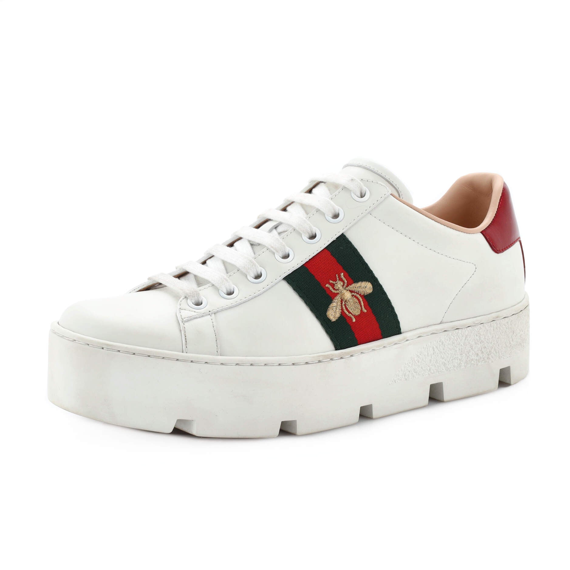 Women's Ace Web Platform Sneakers Leather