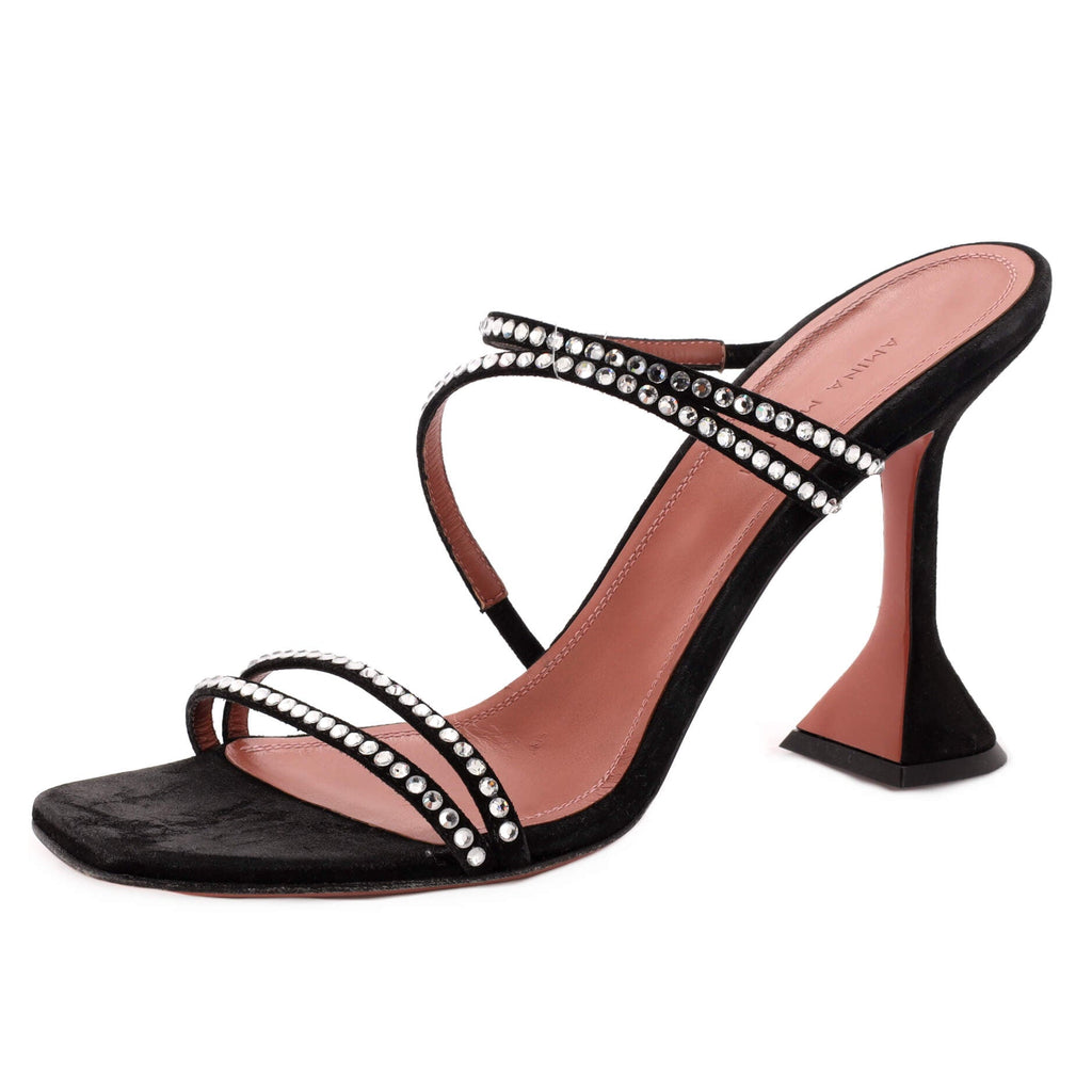 Women's Naima Heeled Sandals Suede with Crystals 95