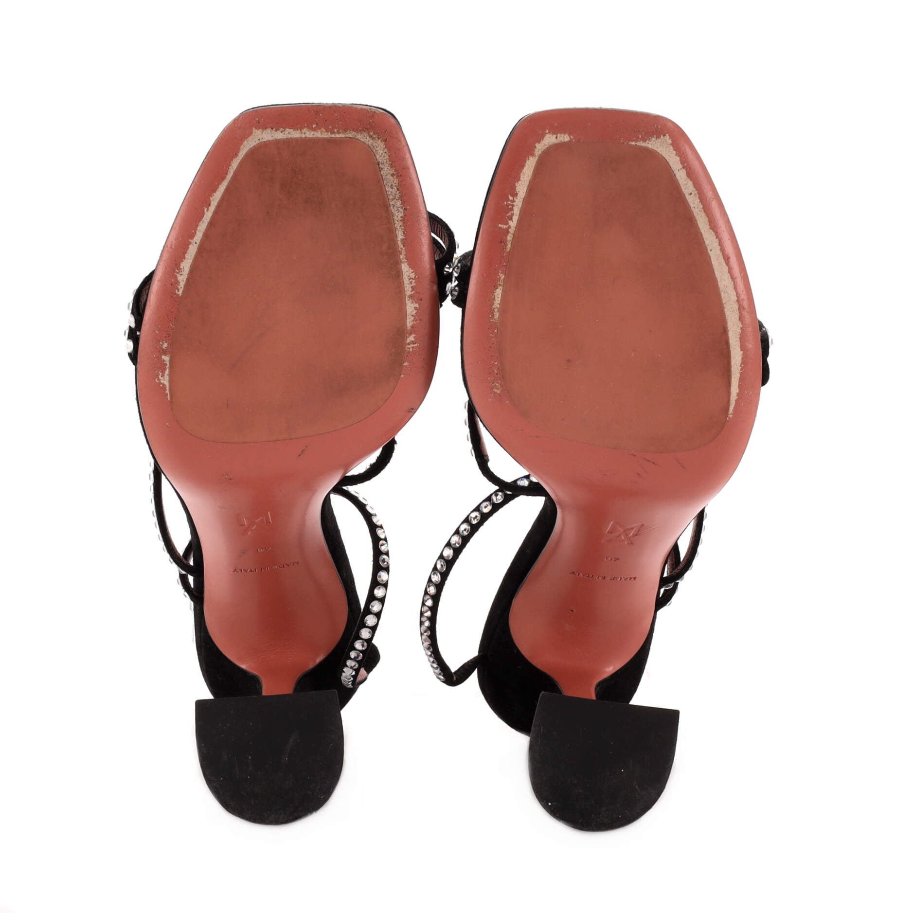 Women's Naima Heeled Sandals Suede with Crystals 95