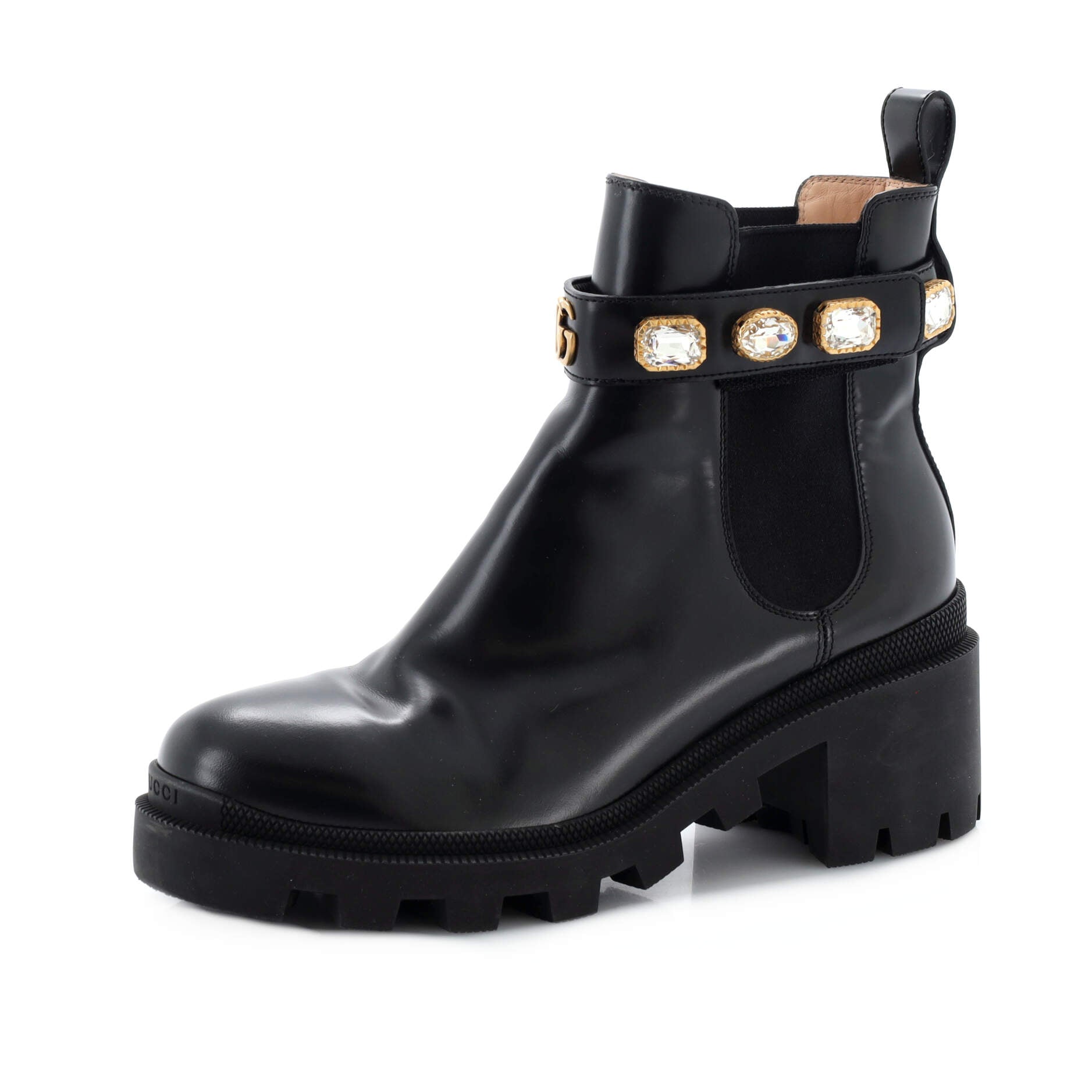 Women's Trip Boots Embellished Leather