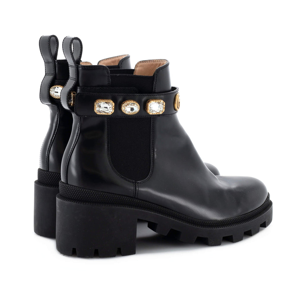 Women's Trip Boots Embellished Leather