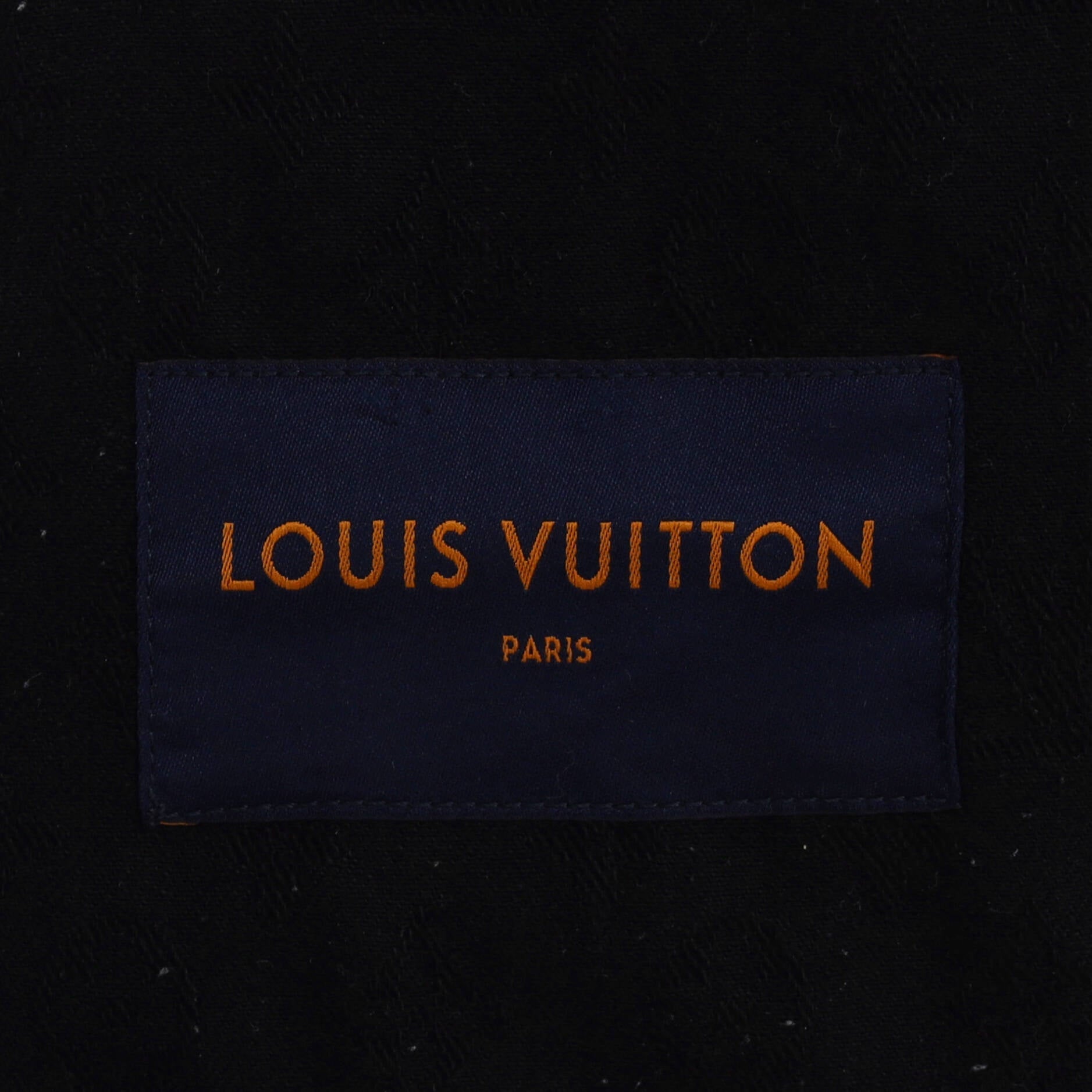 Men's Button Up Jacket Monogram Denim