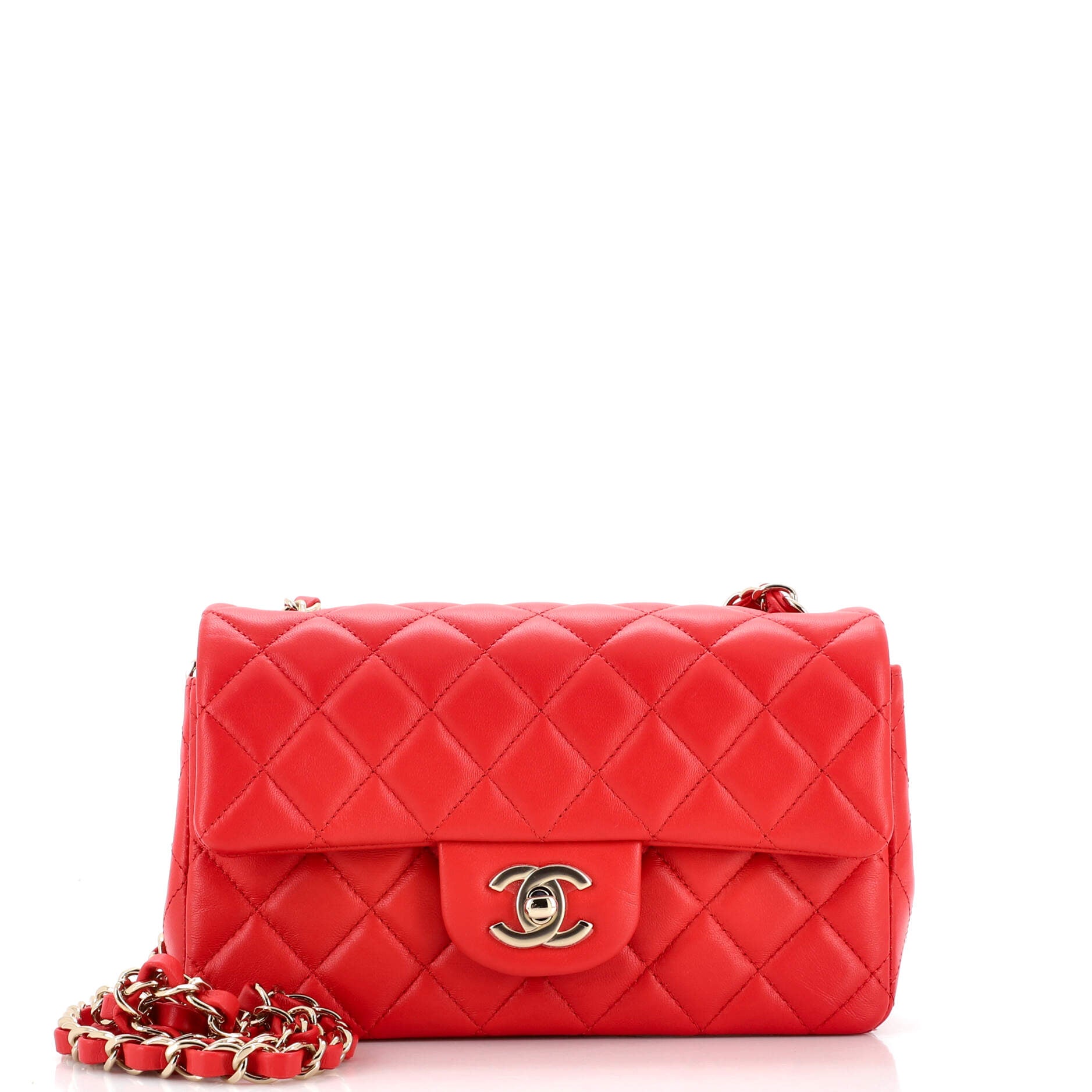 Classic Single Flap Bag Quilted Lambskin Mini