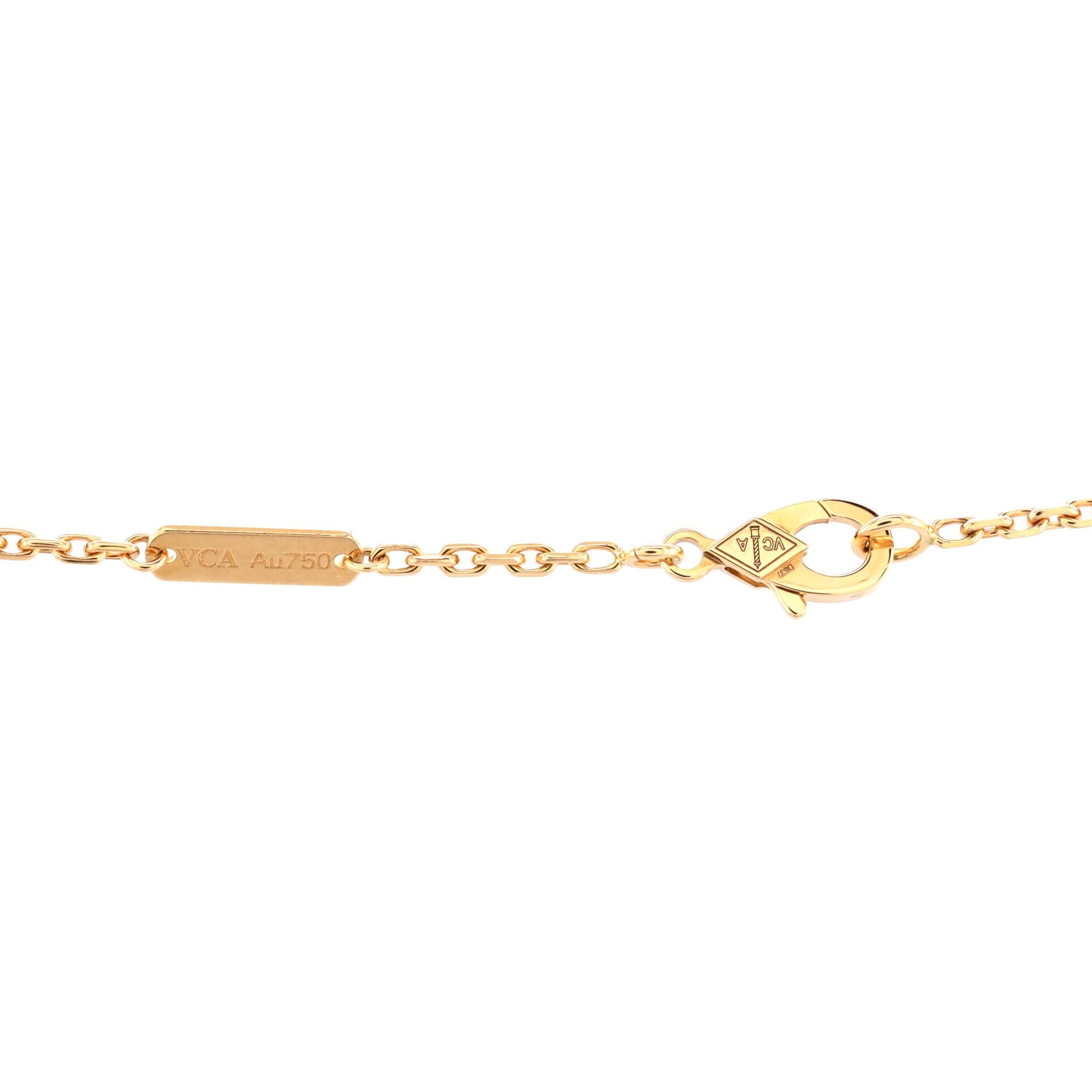 Magic Alhambra Pendant Necklace 18K Yellow Gold and Onyx