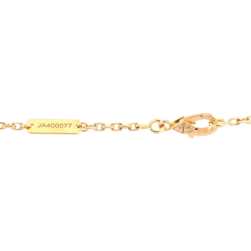 Magic Alhambra Pendant Necklace 18K Yellow Gold and Onyx