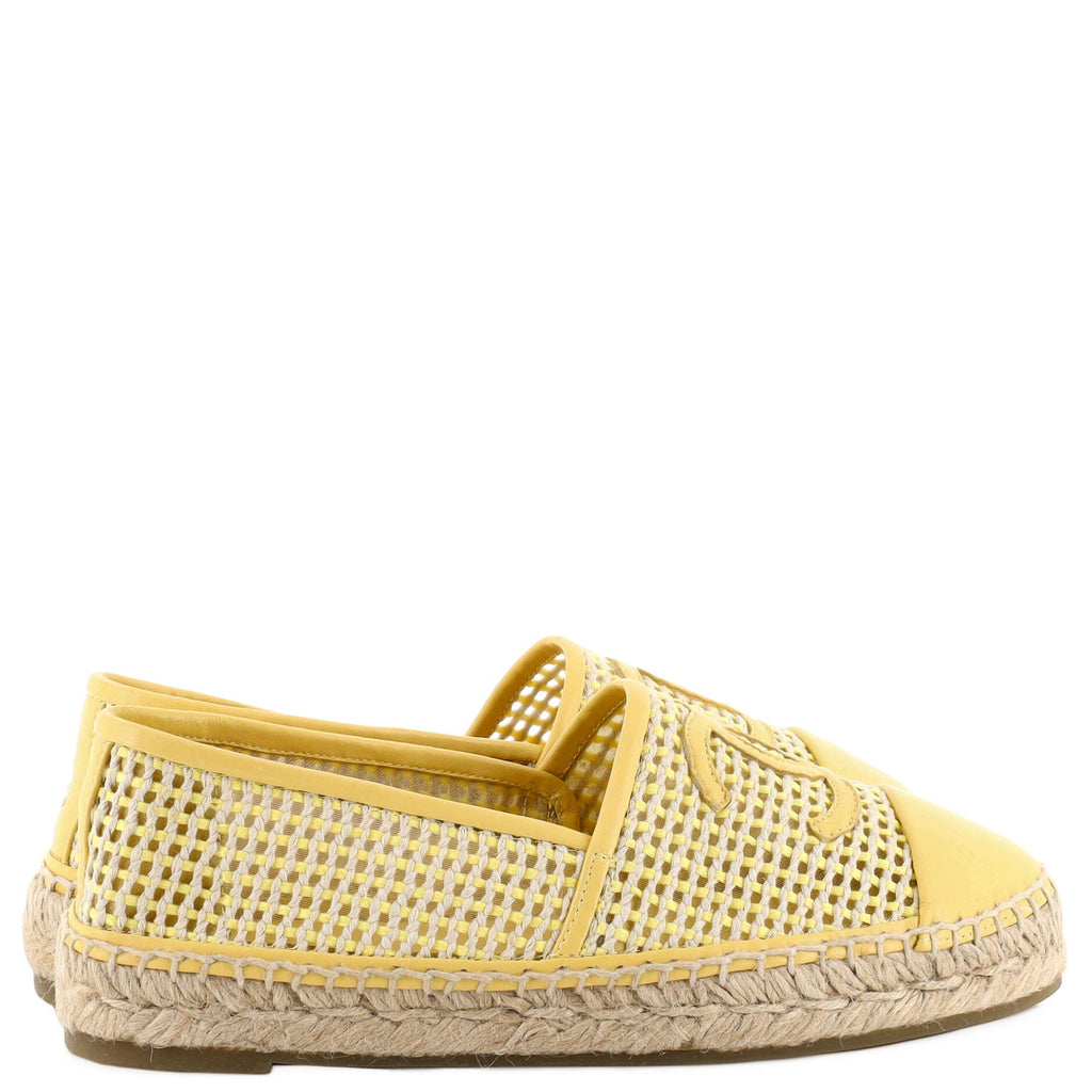 Women's CC Cap Toe Espadrilles Woven Mesh