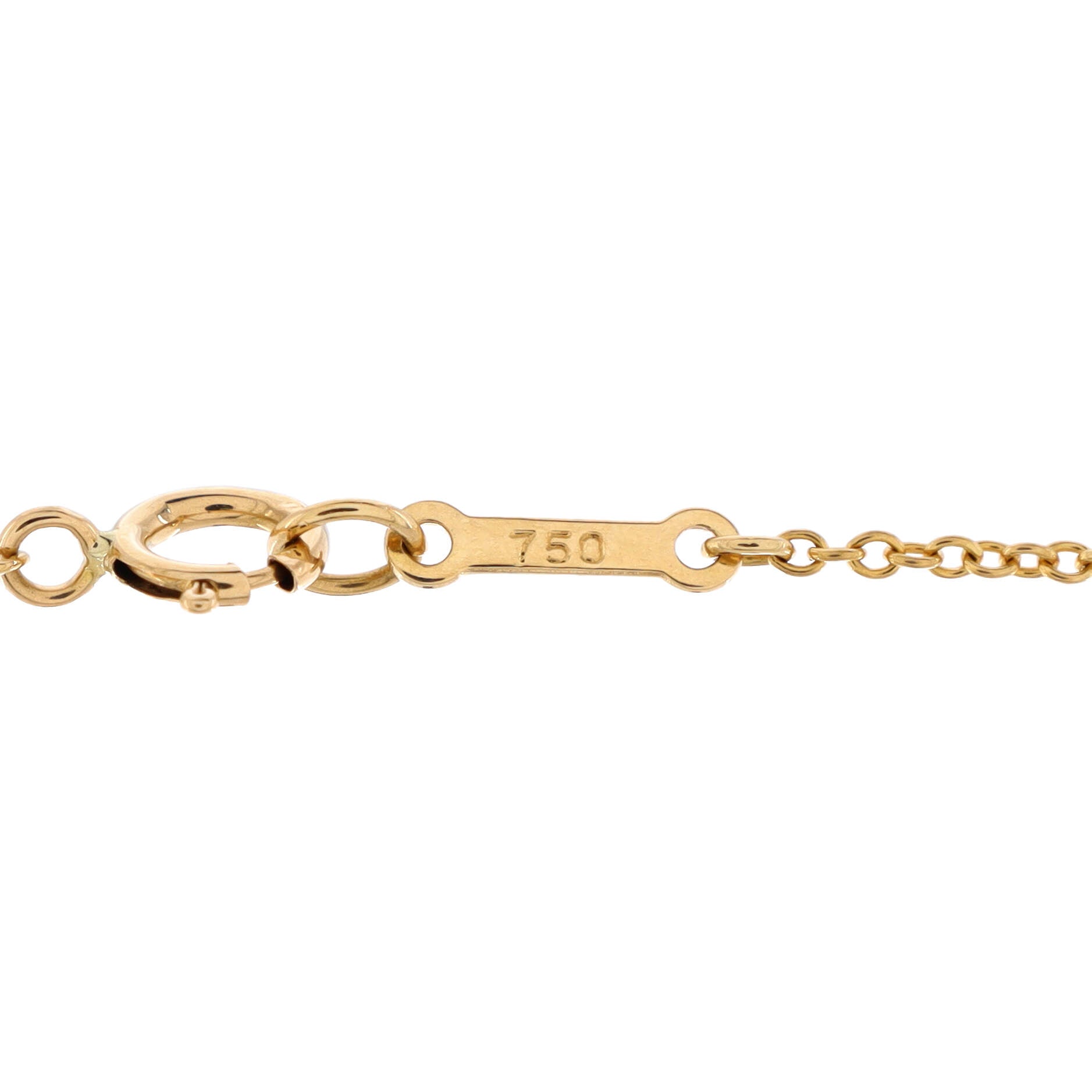 Elsa Peretti Cross Pendant Necklace 18K Yellow Gold with Diamonds Large