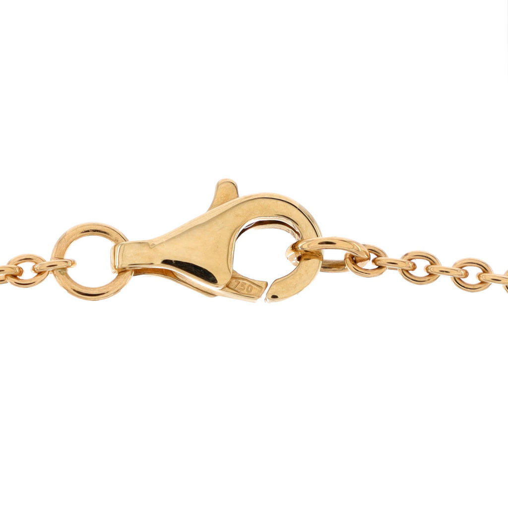Bouton de Camelia Necklace 18K Yellow Gold with Diamonds