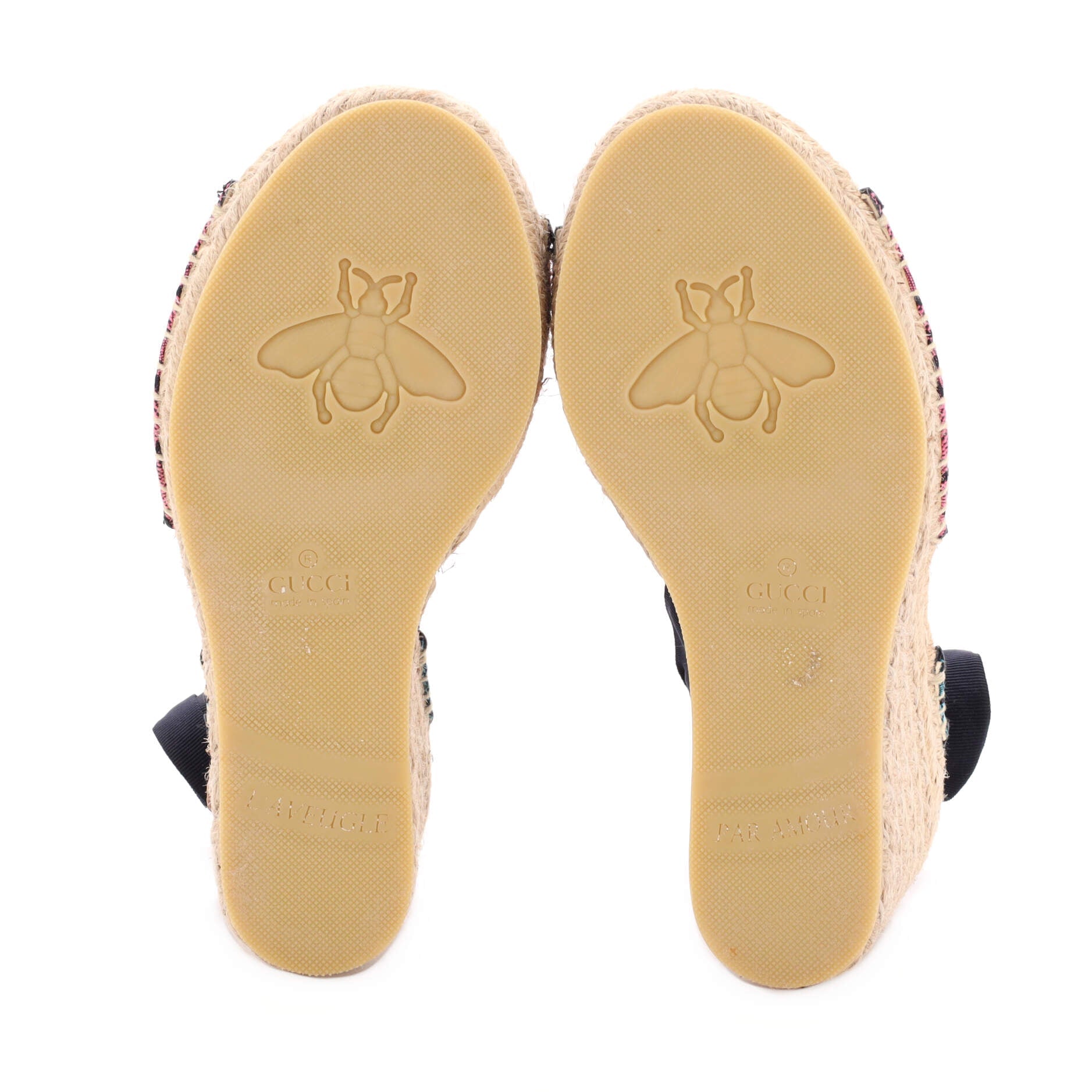 Women's Wedge Espadrilles GG Lame Canvas