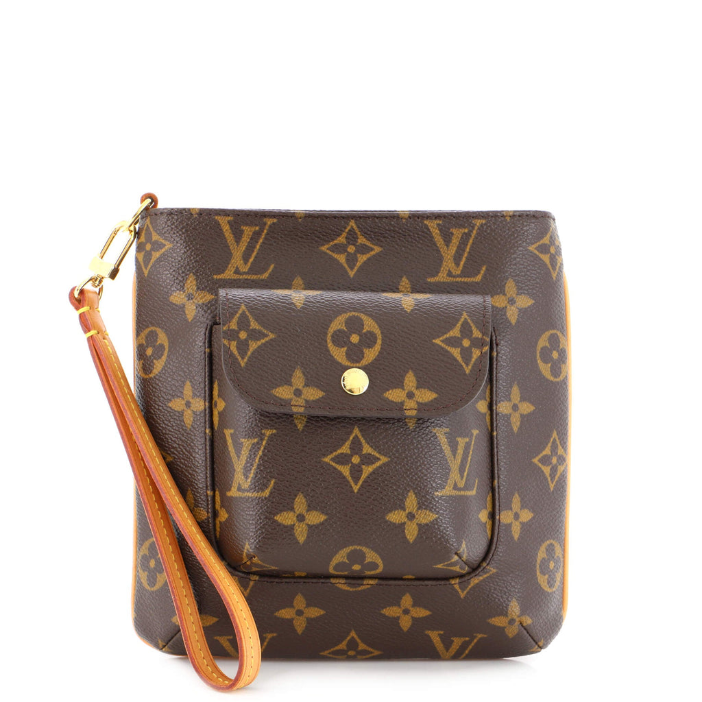 Partition Wristlet Clutch Monogram Canvas