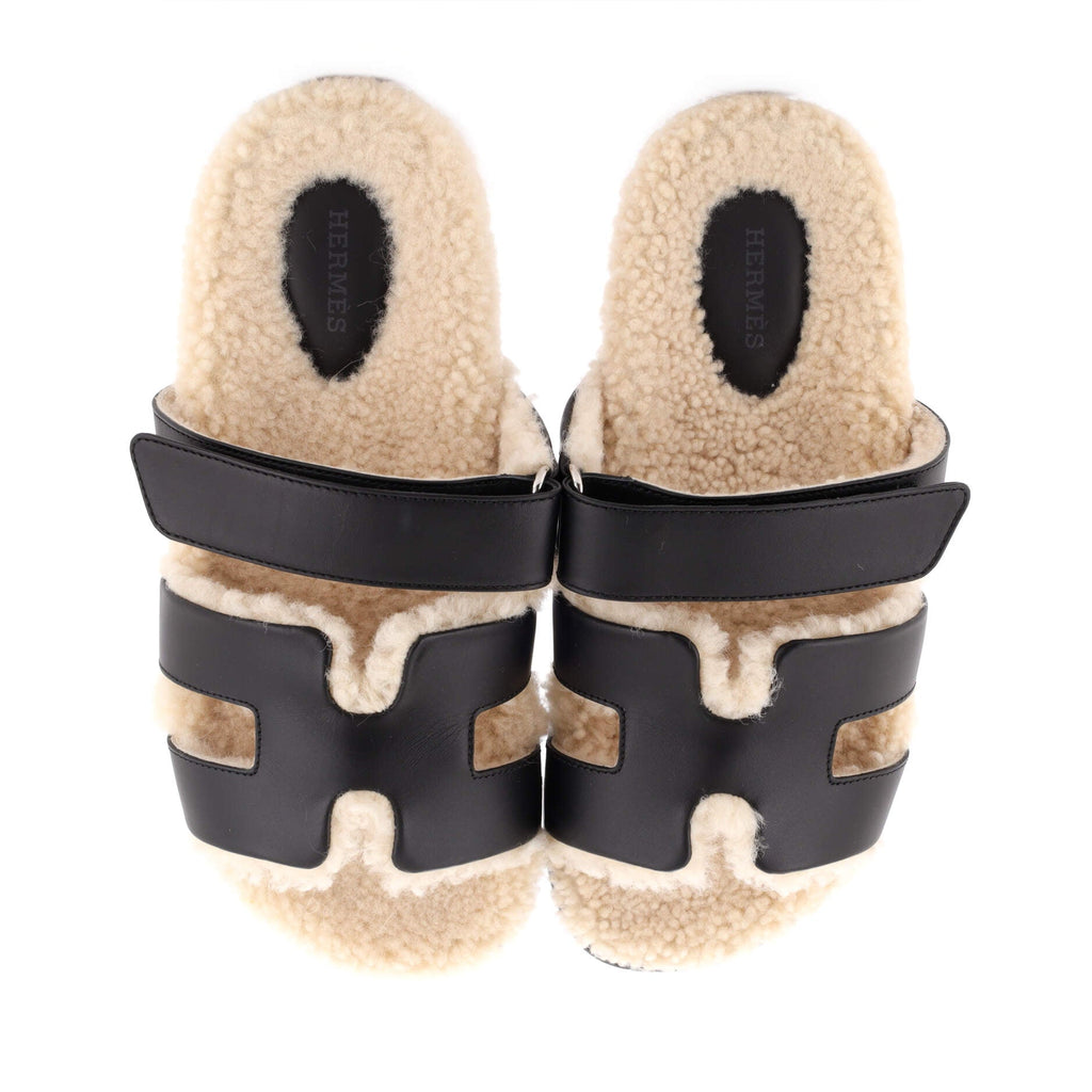 Women's Chypre Sandals Leather with Shearling
