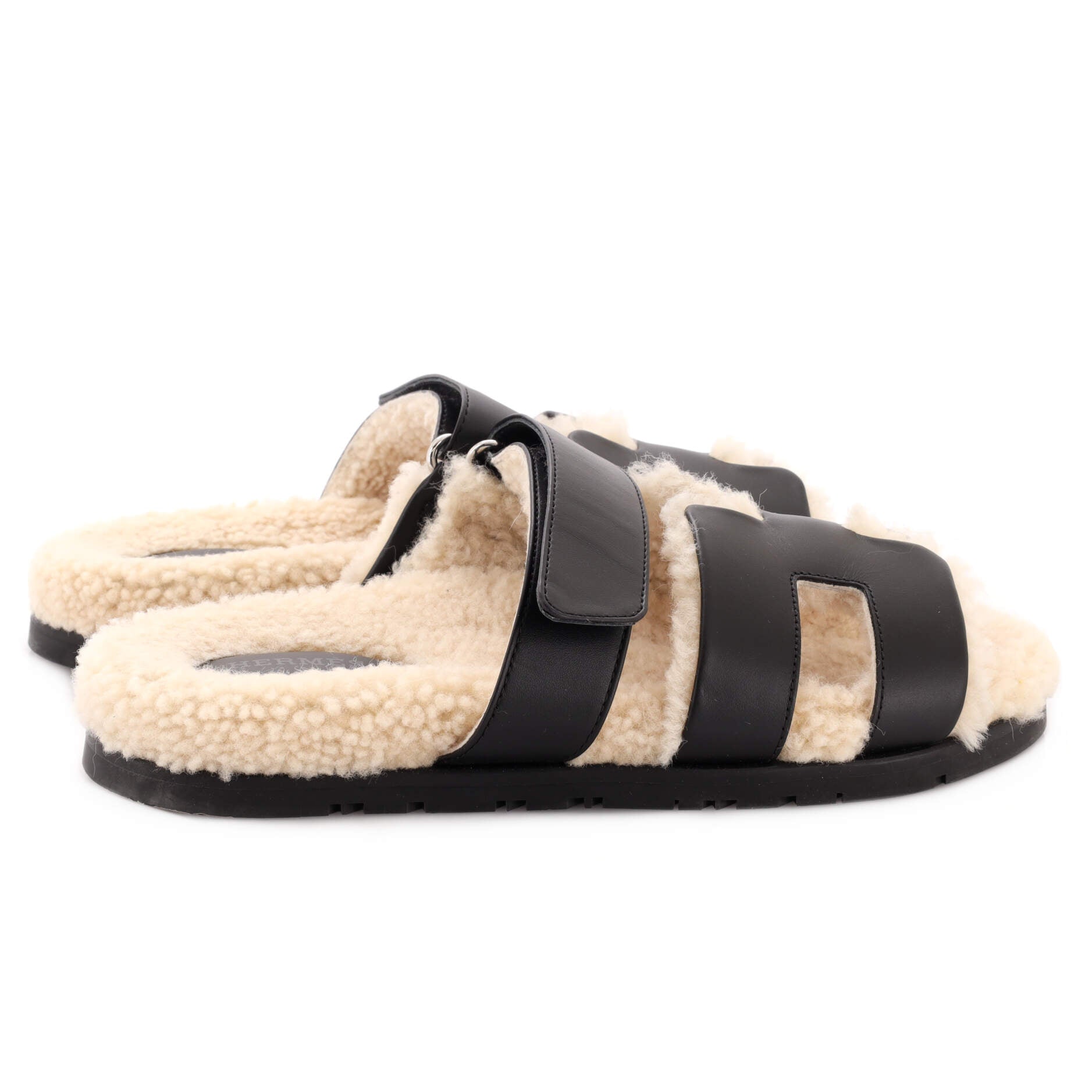Women's Chypre Sandals Leather with Shearling
