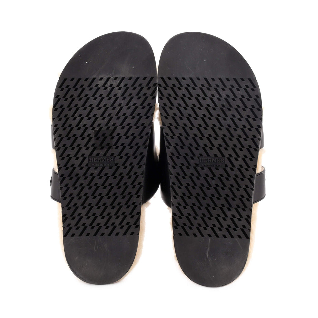 Women's Chypre Sandals Leather with Shearling