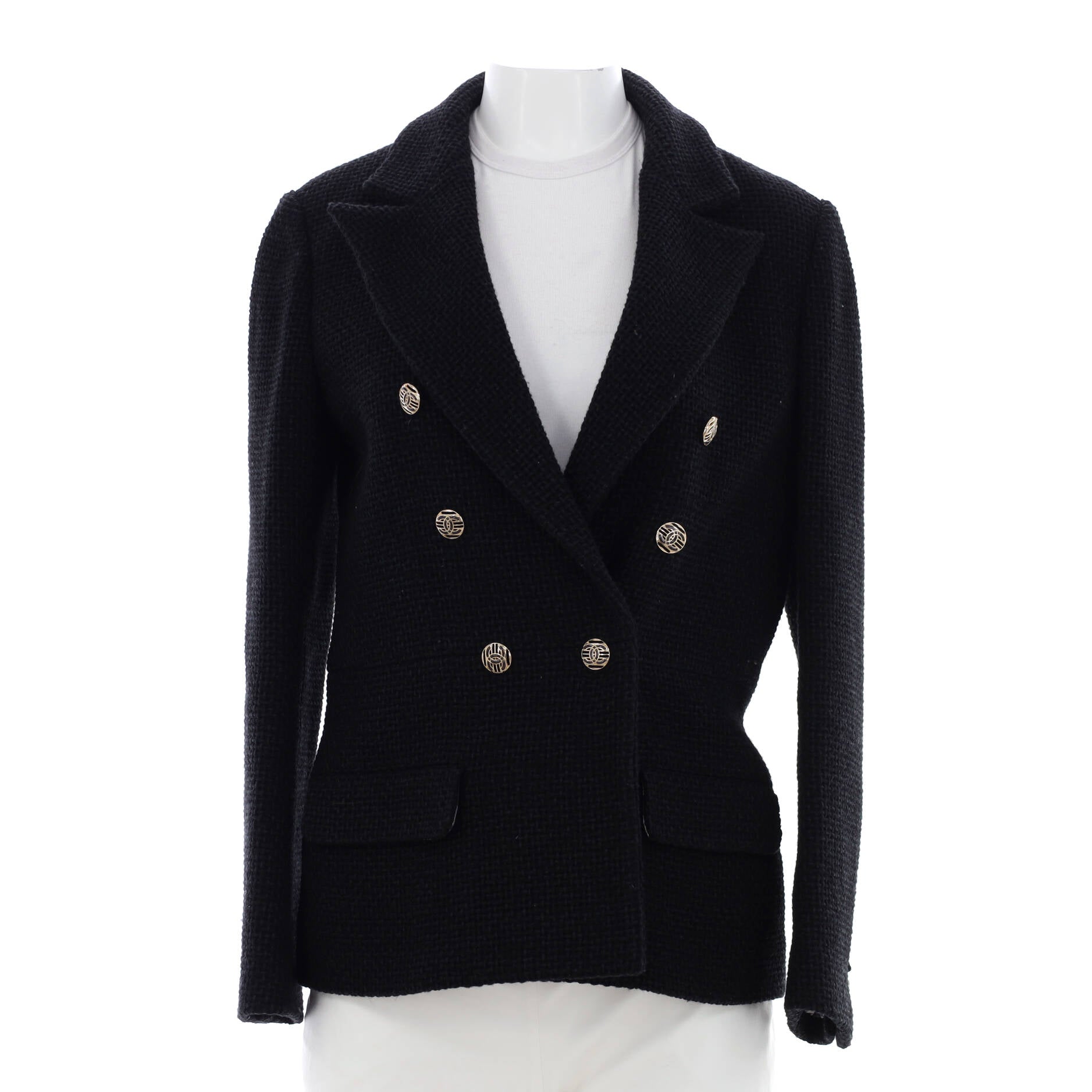 Women's Double Breasted Blazer Tweed