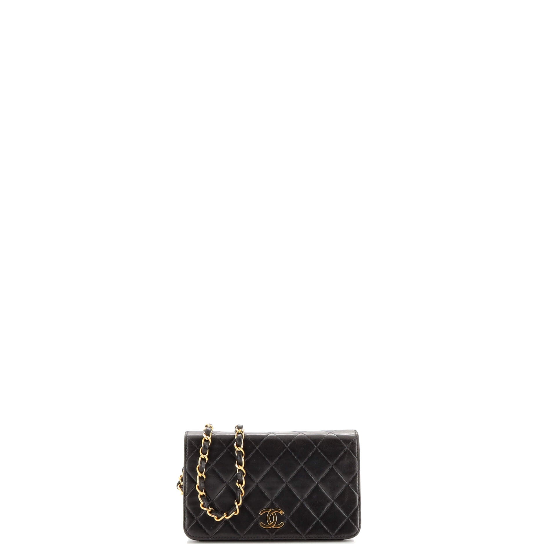 Vintage Full Flap Bag Quilted Lambskin Mini