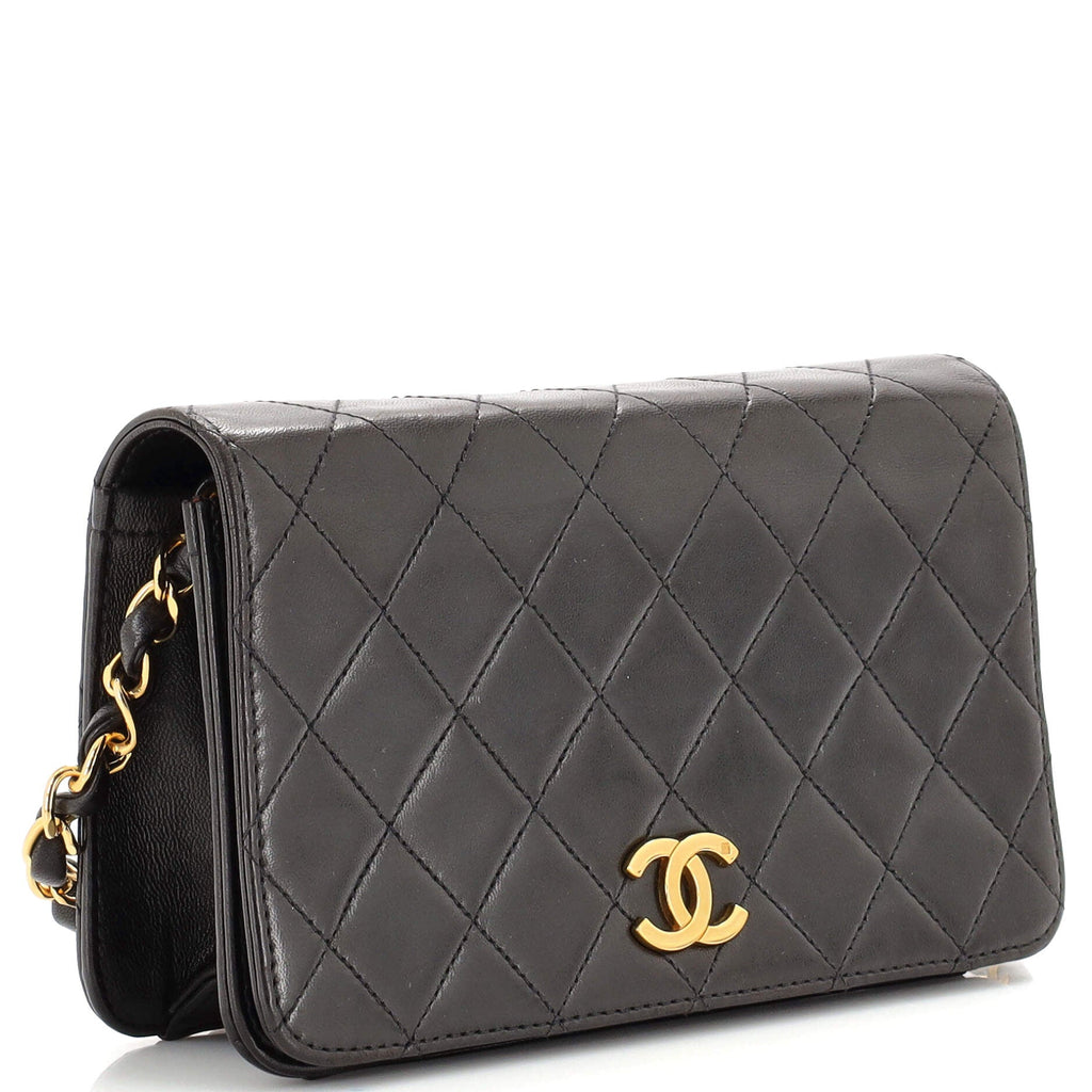 Vintage Full Flap Bag Quilted Lambskin Mini
